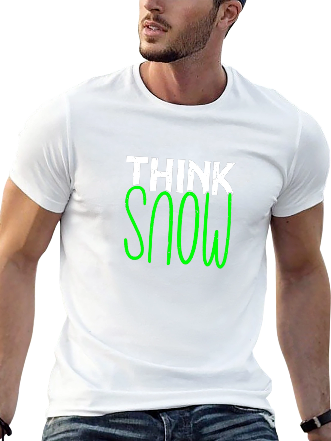 Think Snow Black T-Shirt