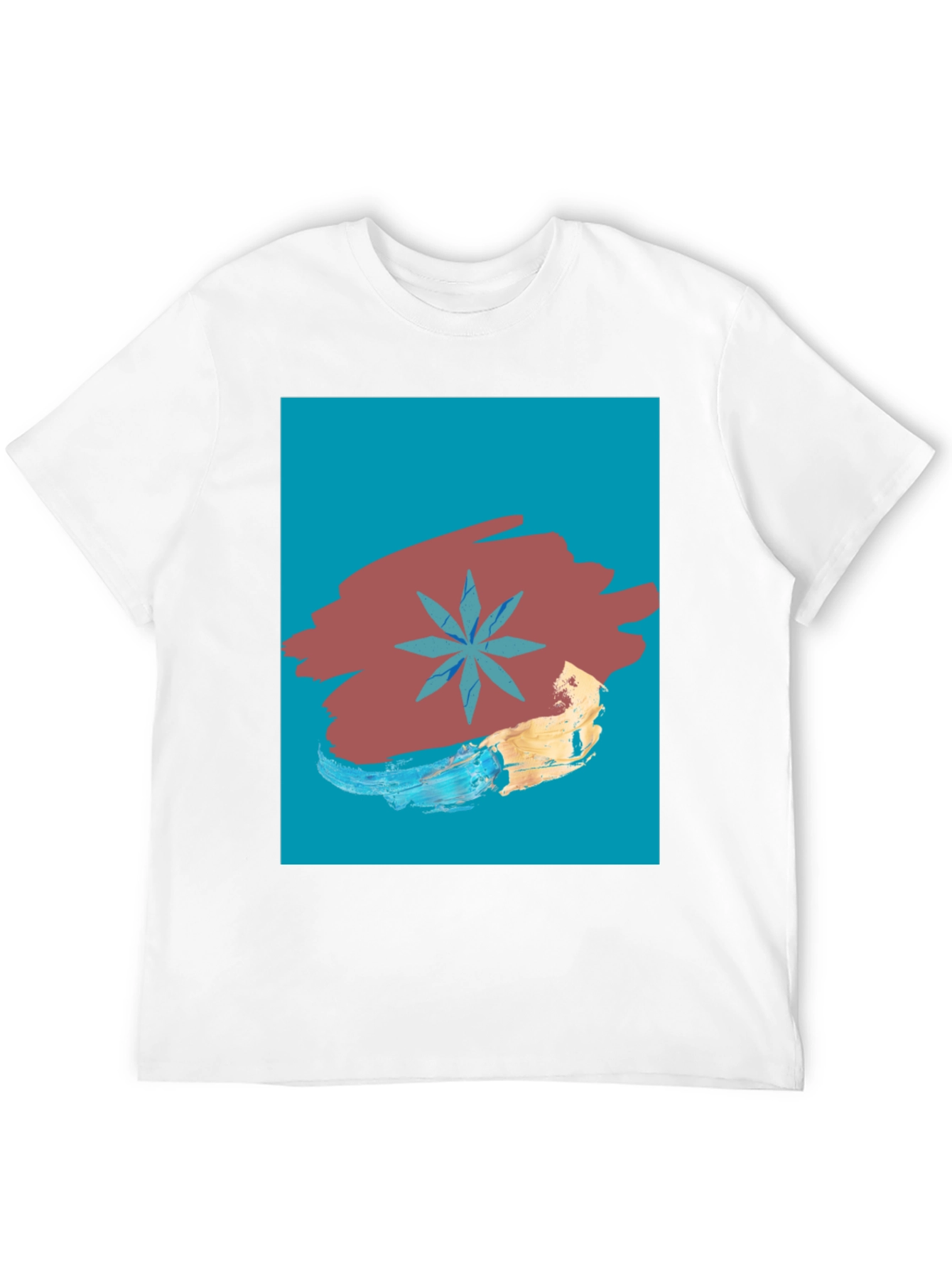 Abstract Star Graphic Tee - Modern Art T-Shirt