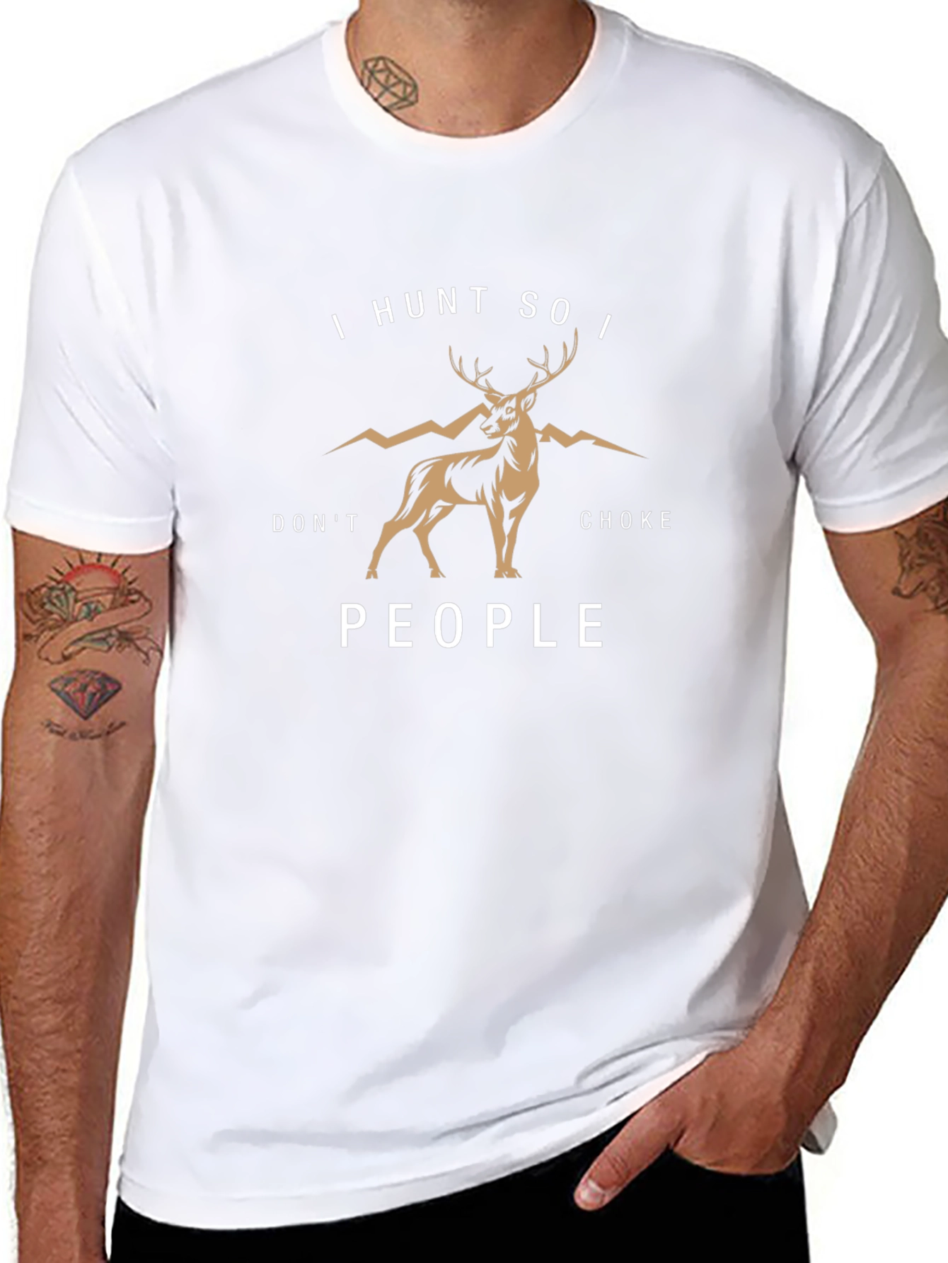 I Hunt So I Dont Choke People Graphic T-Shirt