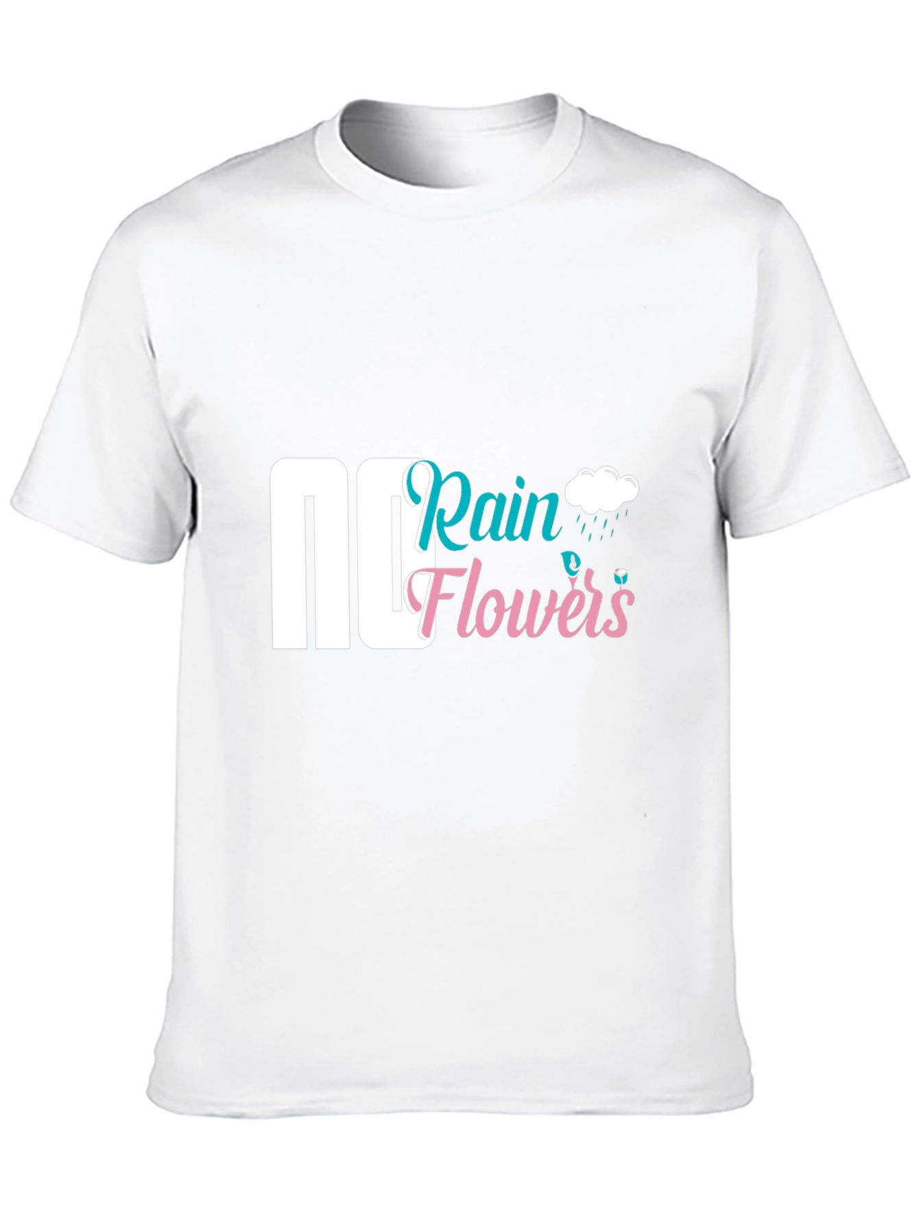 Rain Flowers Graphic Tee - Black