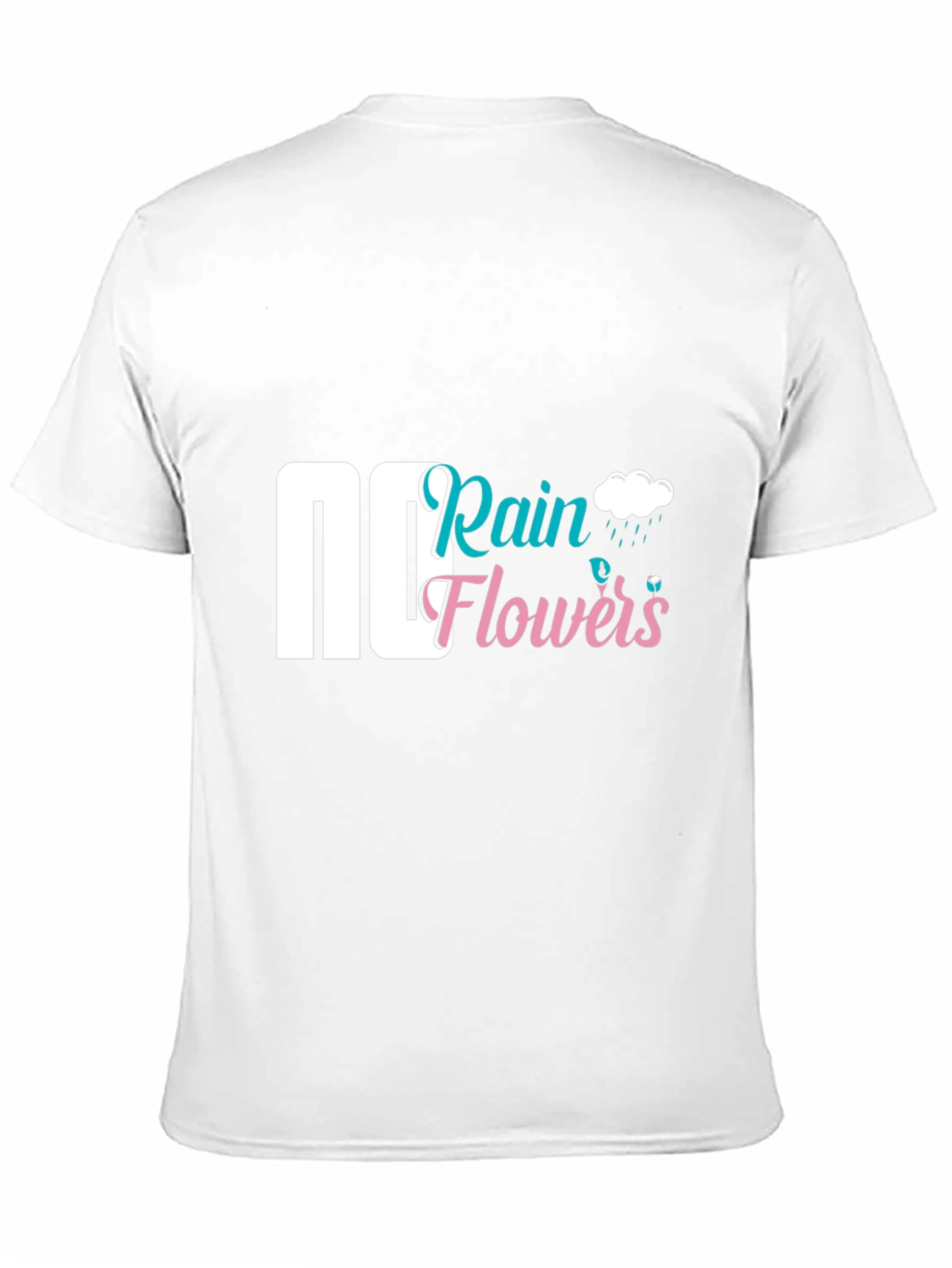 Rain Flowers Graphic Tee - Black