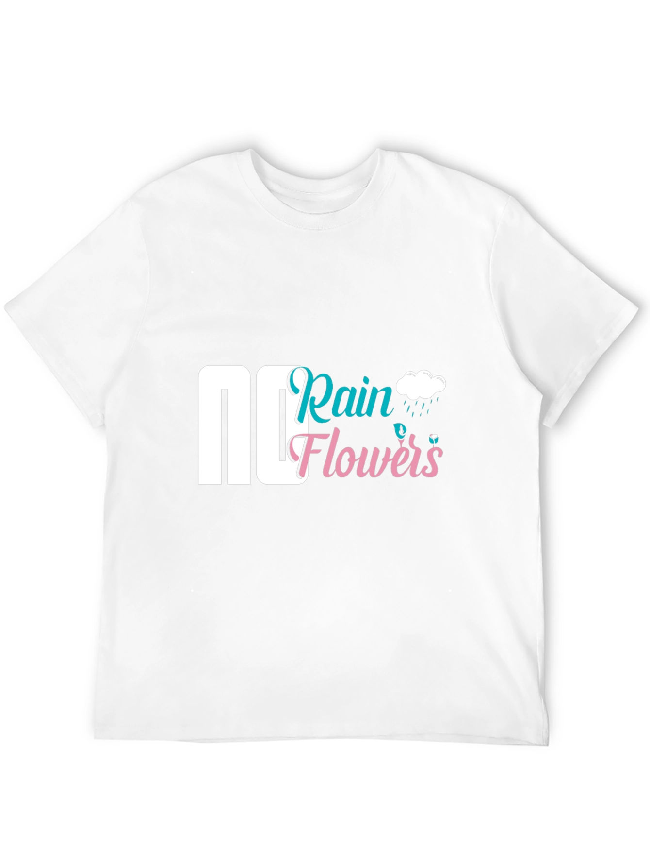 Rain Flowers Graphic Tee - Black