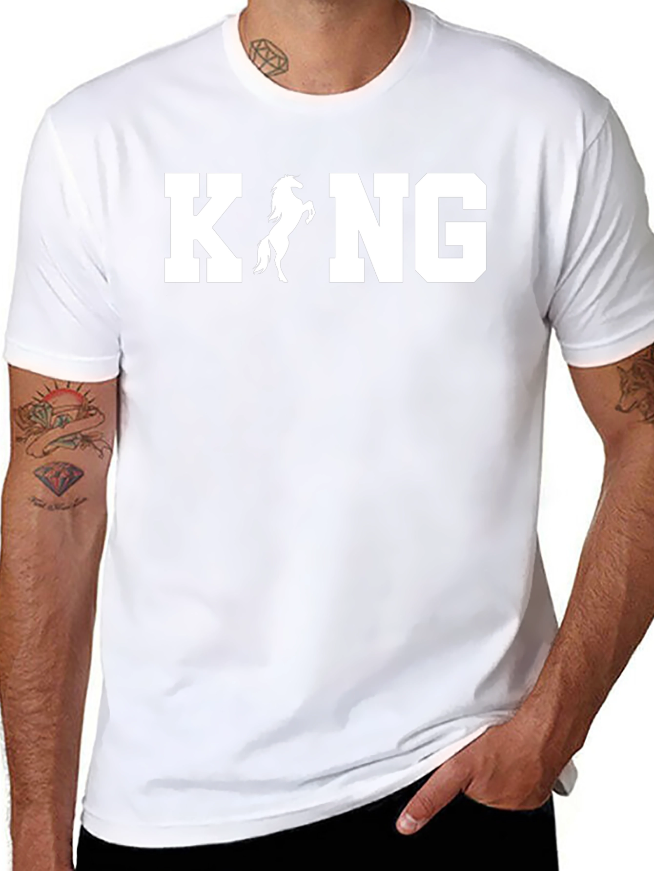 King Horse Graphic Tee - Black