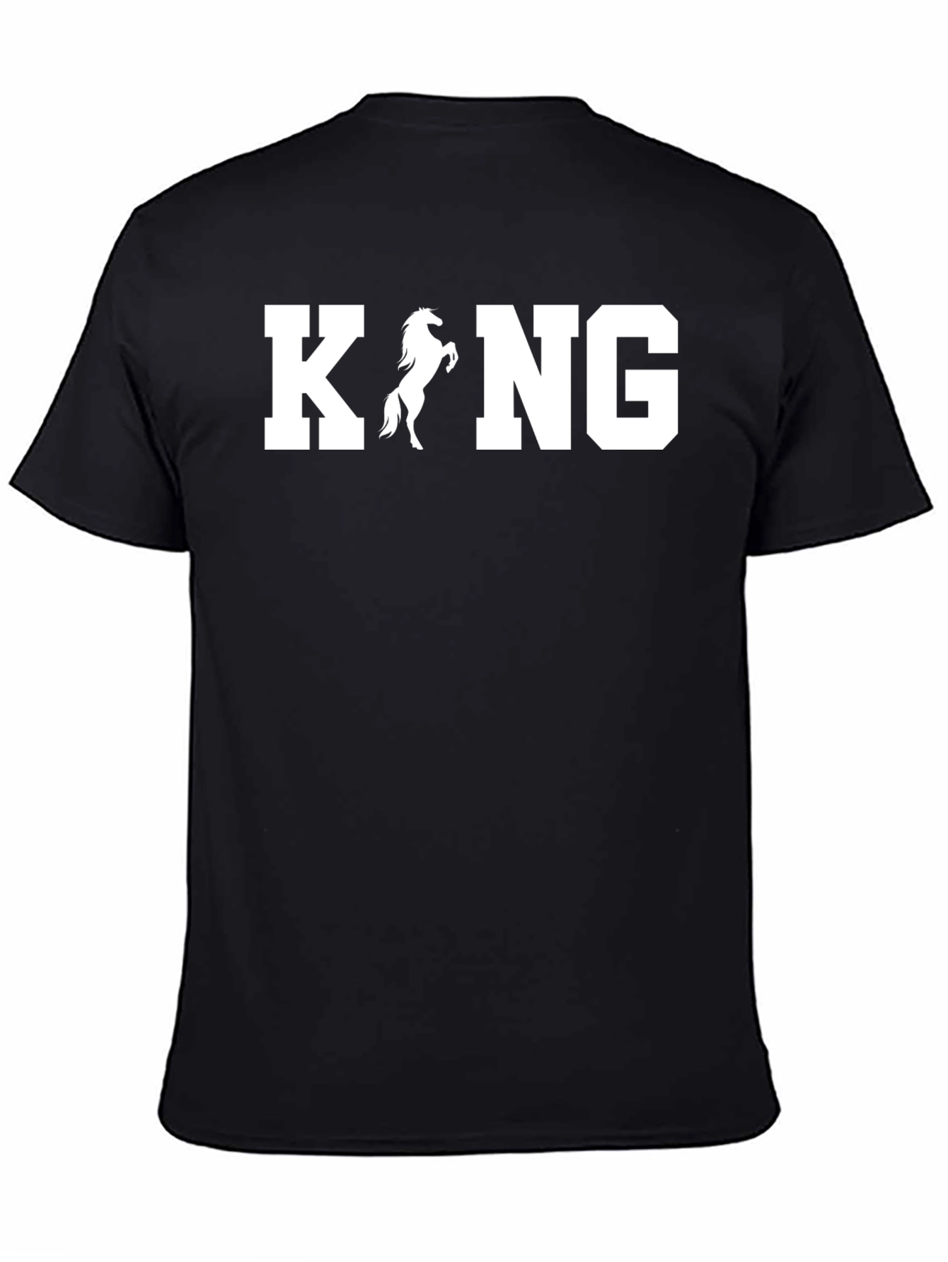 King Horse Graphic Tee - Black