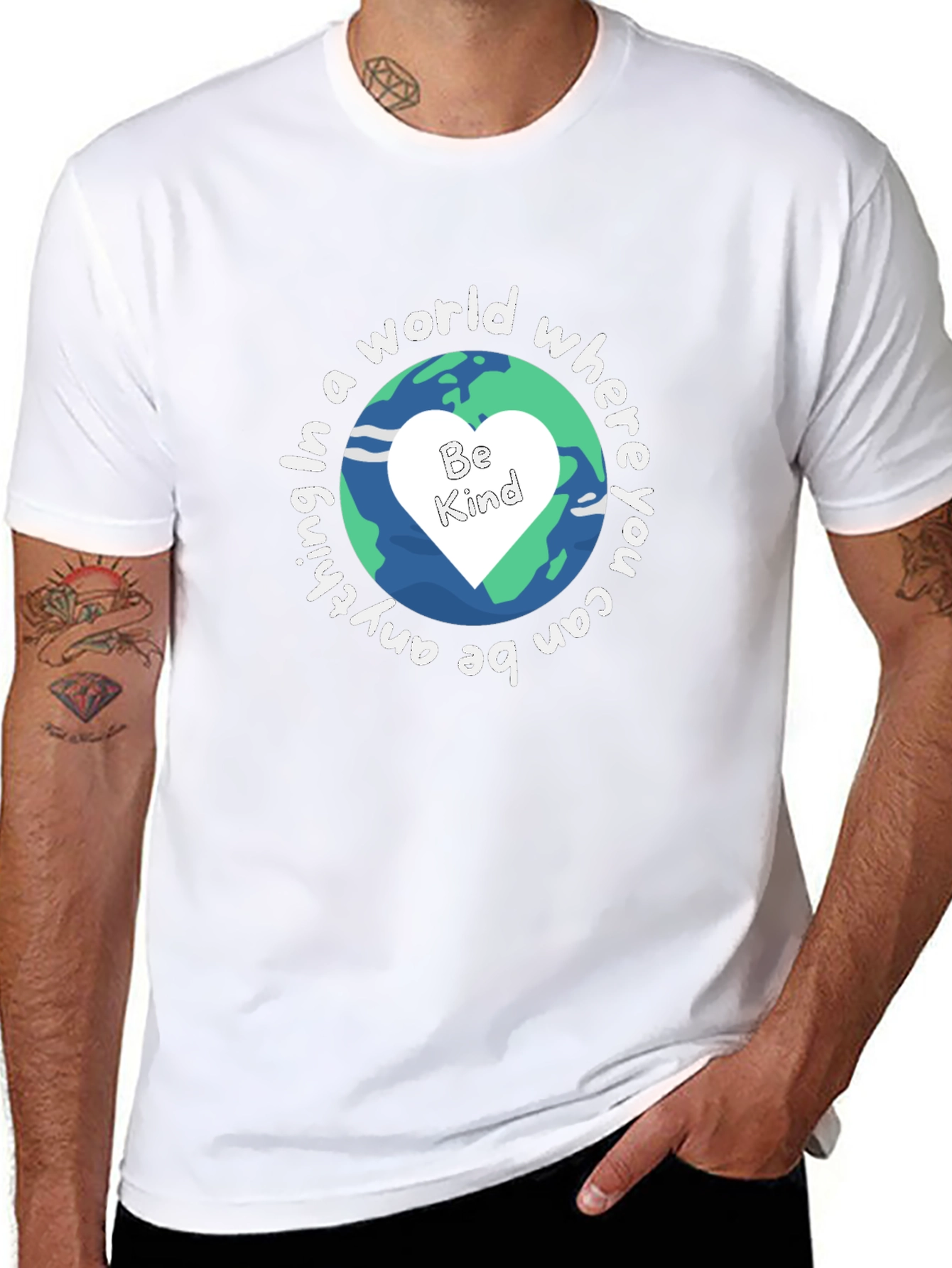 Be Kind T-Shirt Earth Graphic Tee