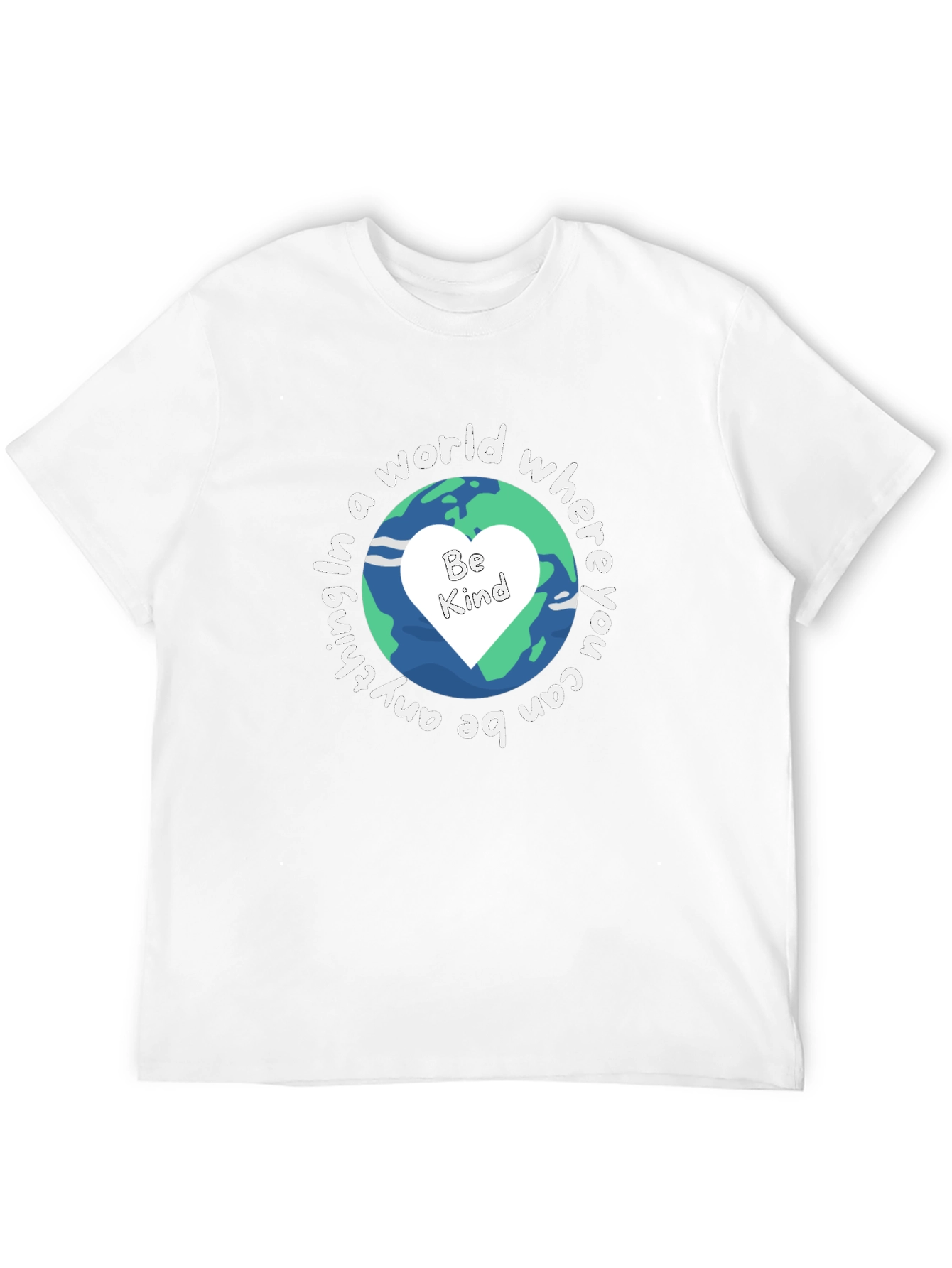 Be Kind T-Shirt Earth Graphic Tee