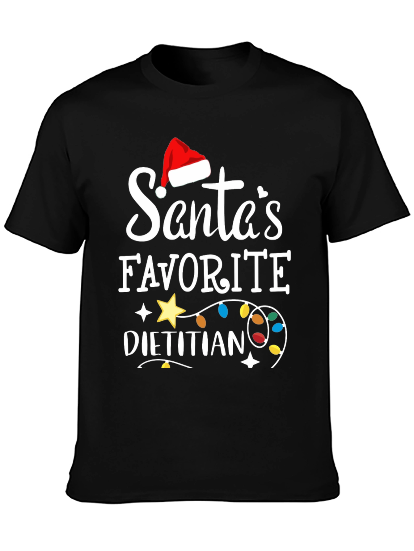 Santas Favorite Dietitian Christmas T-Shirt