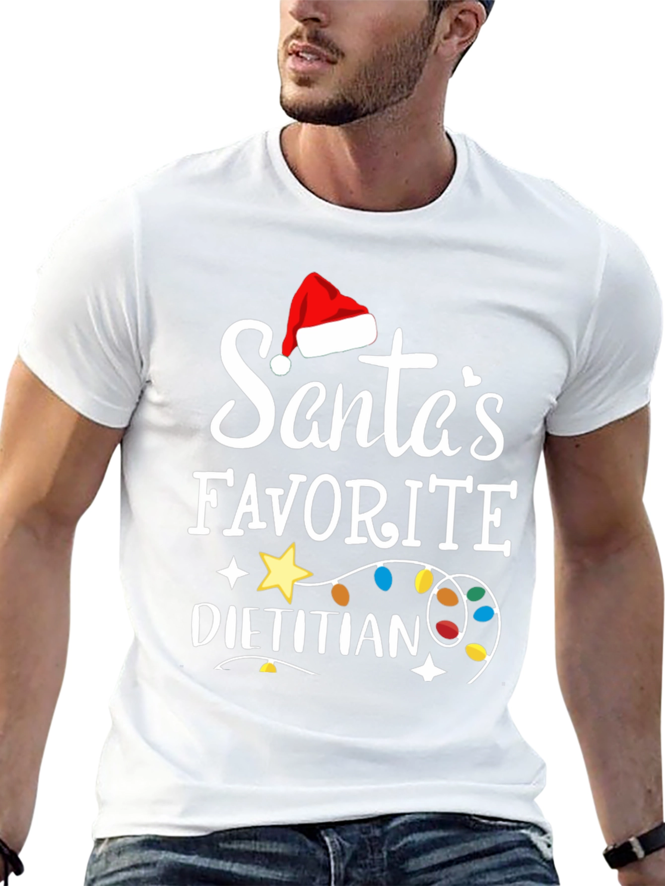 Santas Favorite Dietitian Christmas T-Shirt