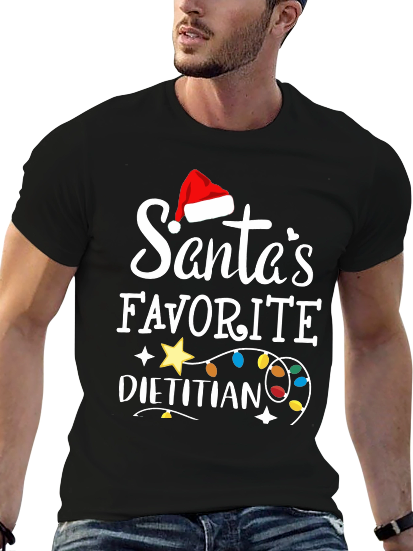 Santas Favorite Dietitian Christmas T-Shirt