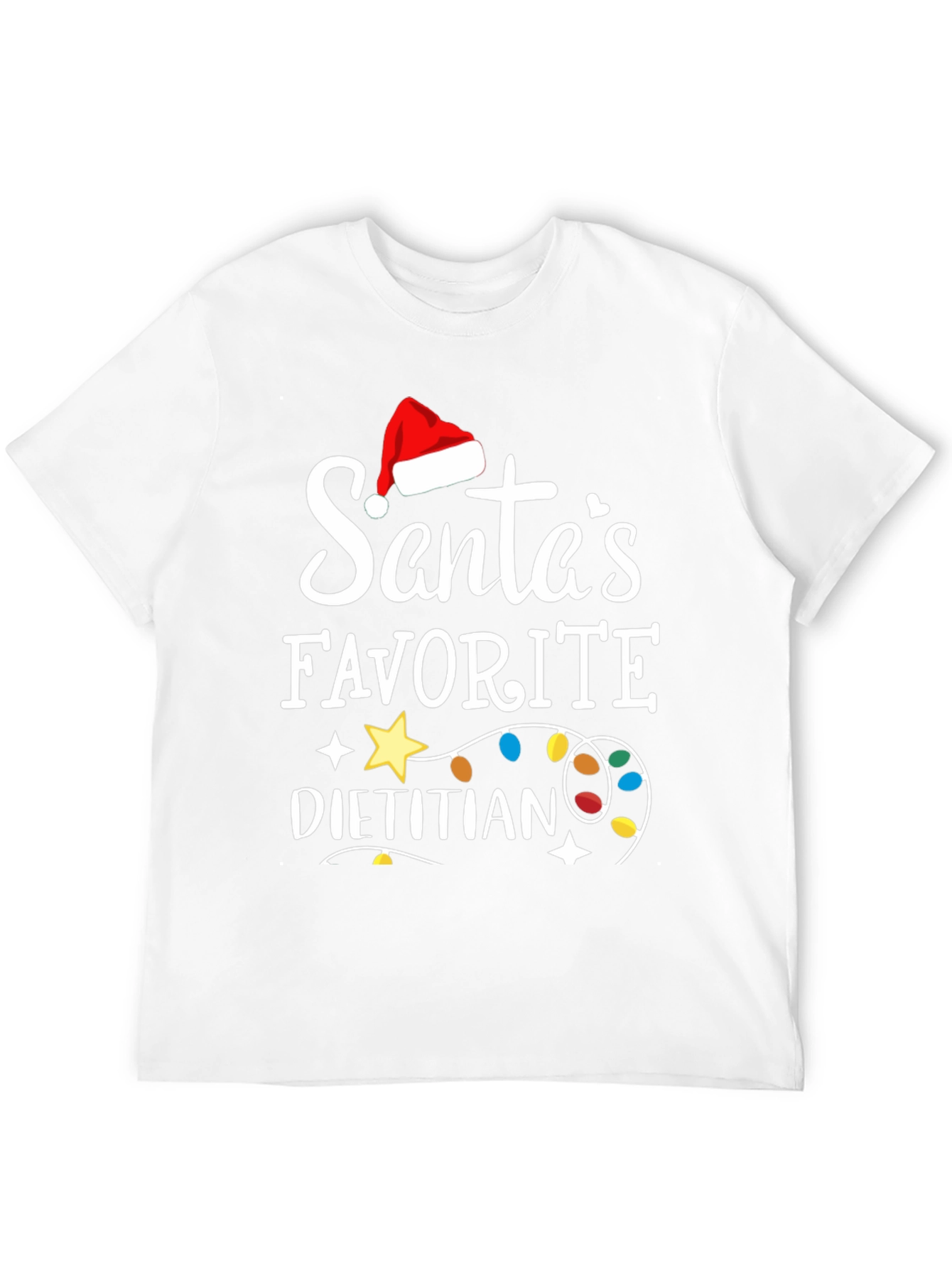 Santas Favorite Dietitian Christmas T-Shirt