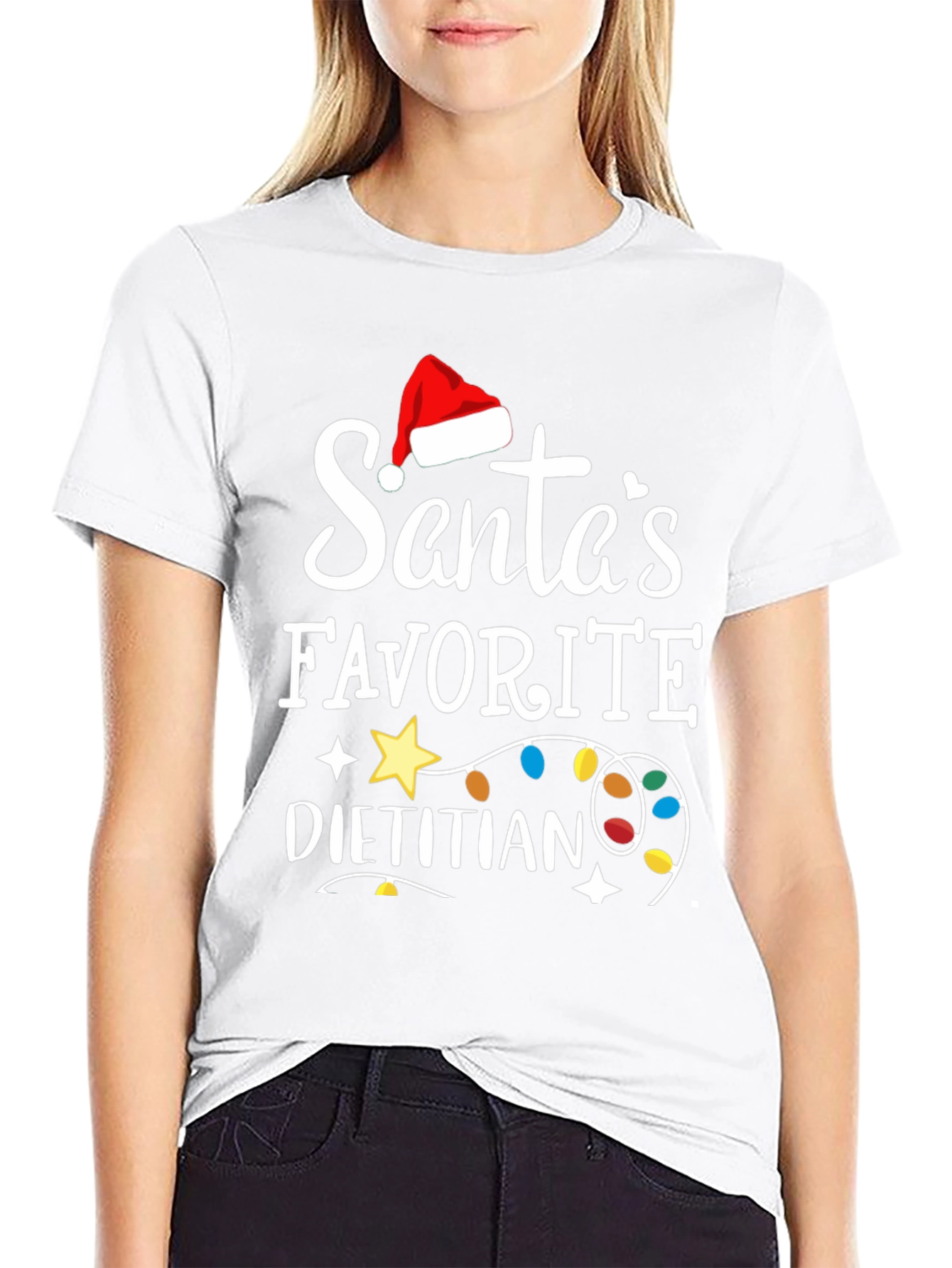 Santas Favorite Dietitian Christmas T-Shirt