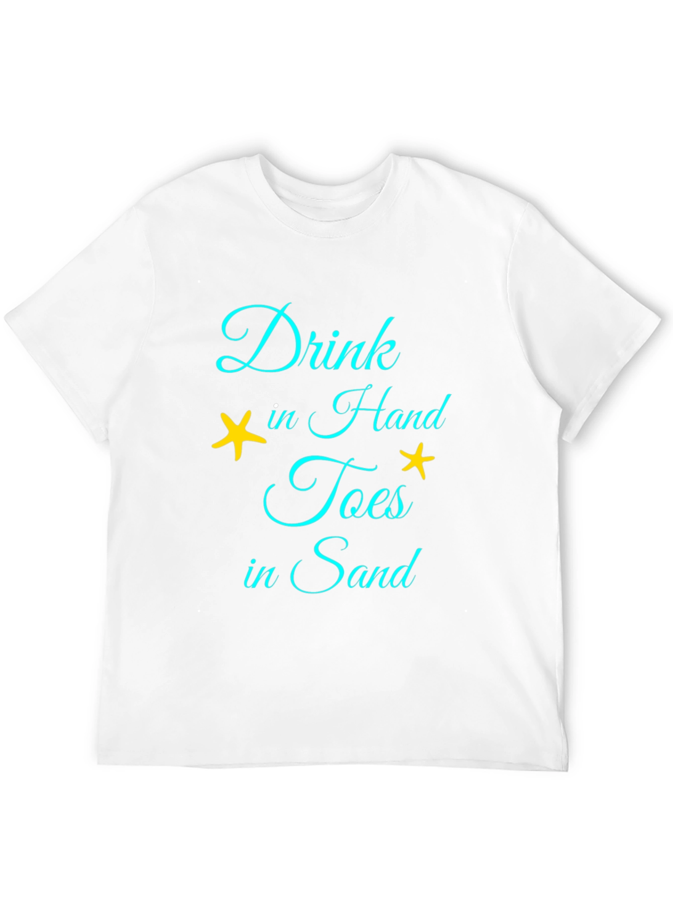 Drink In Hand Toes In Sand Graphic Tee