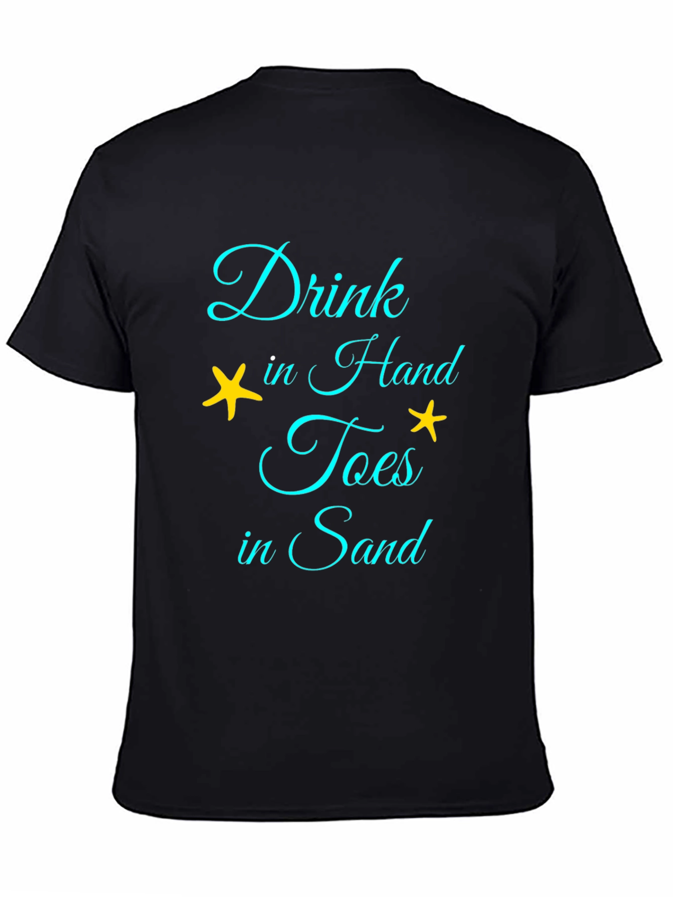 Drink In Hand Toes In Sand Graphic Tee