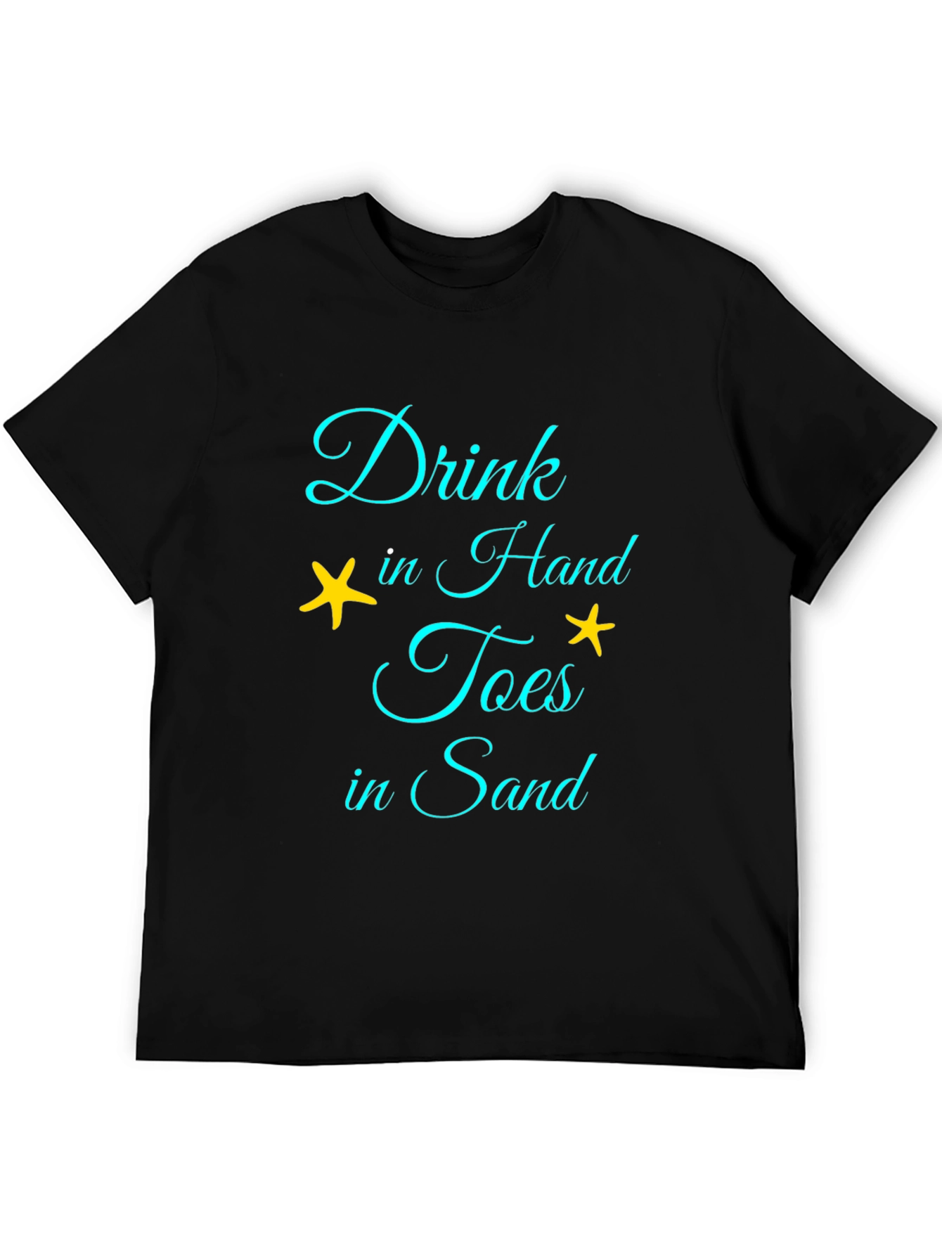 Drink In Hand Toes In Sand Graphic Tee