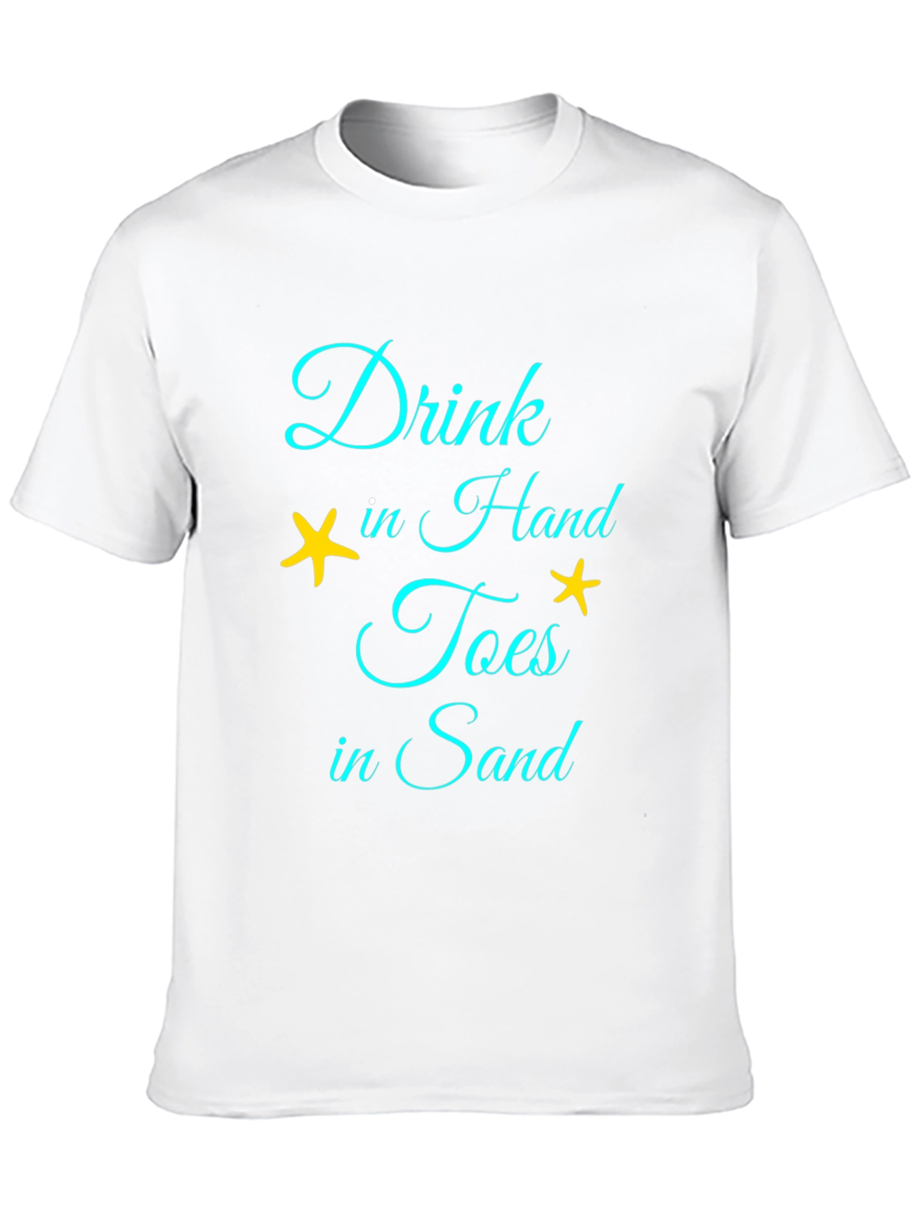 Drink In Hand Toes In Sand Graphic Tee