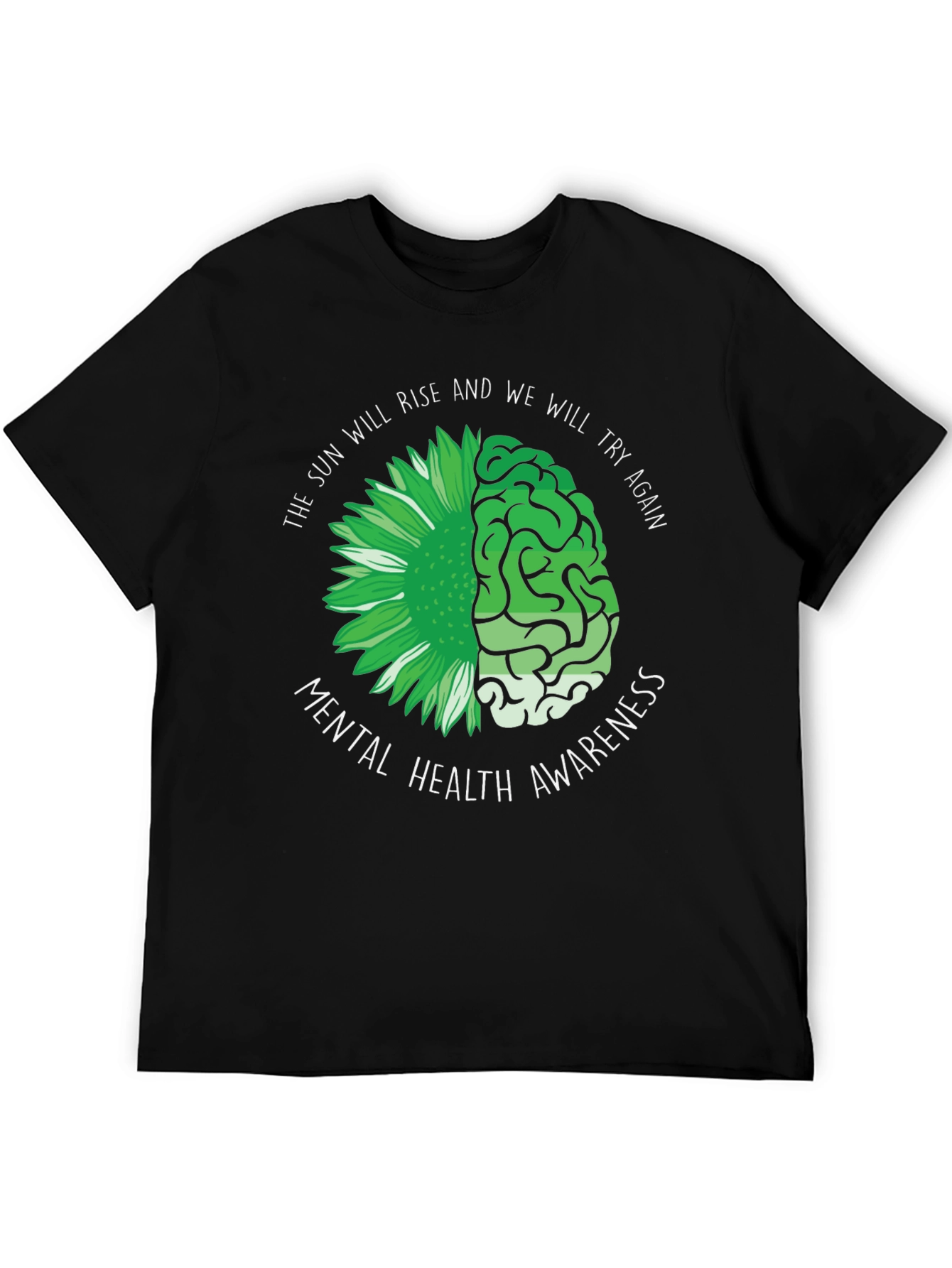 Mental Health Awareness T-Shirt - Rise & Try Again