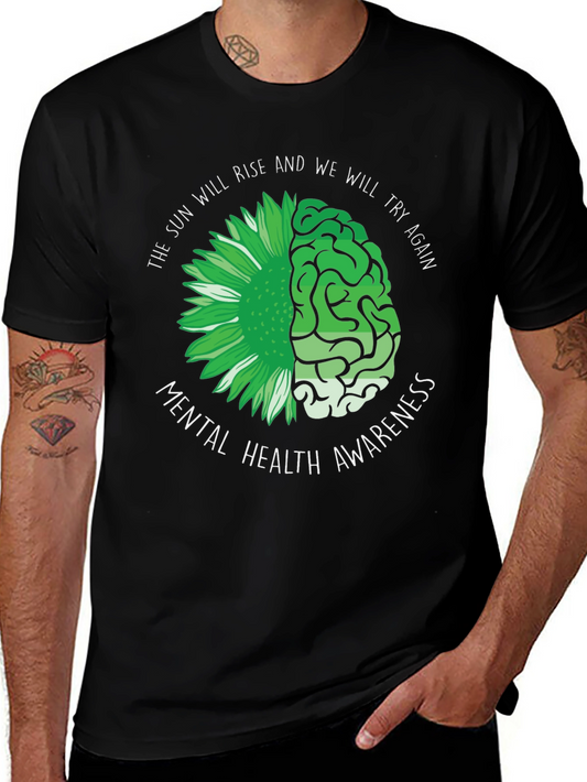 Mental Health Awareness T-Shirt - Rise & Try Again