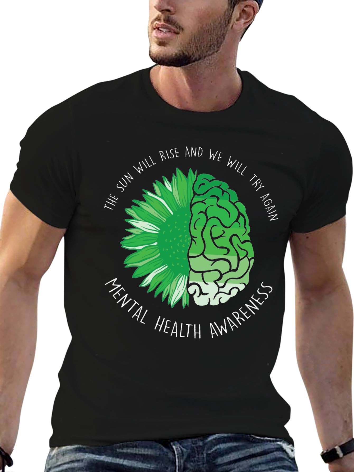 Mental Health Awareness T-Shirt - Rise & Try Again