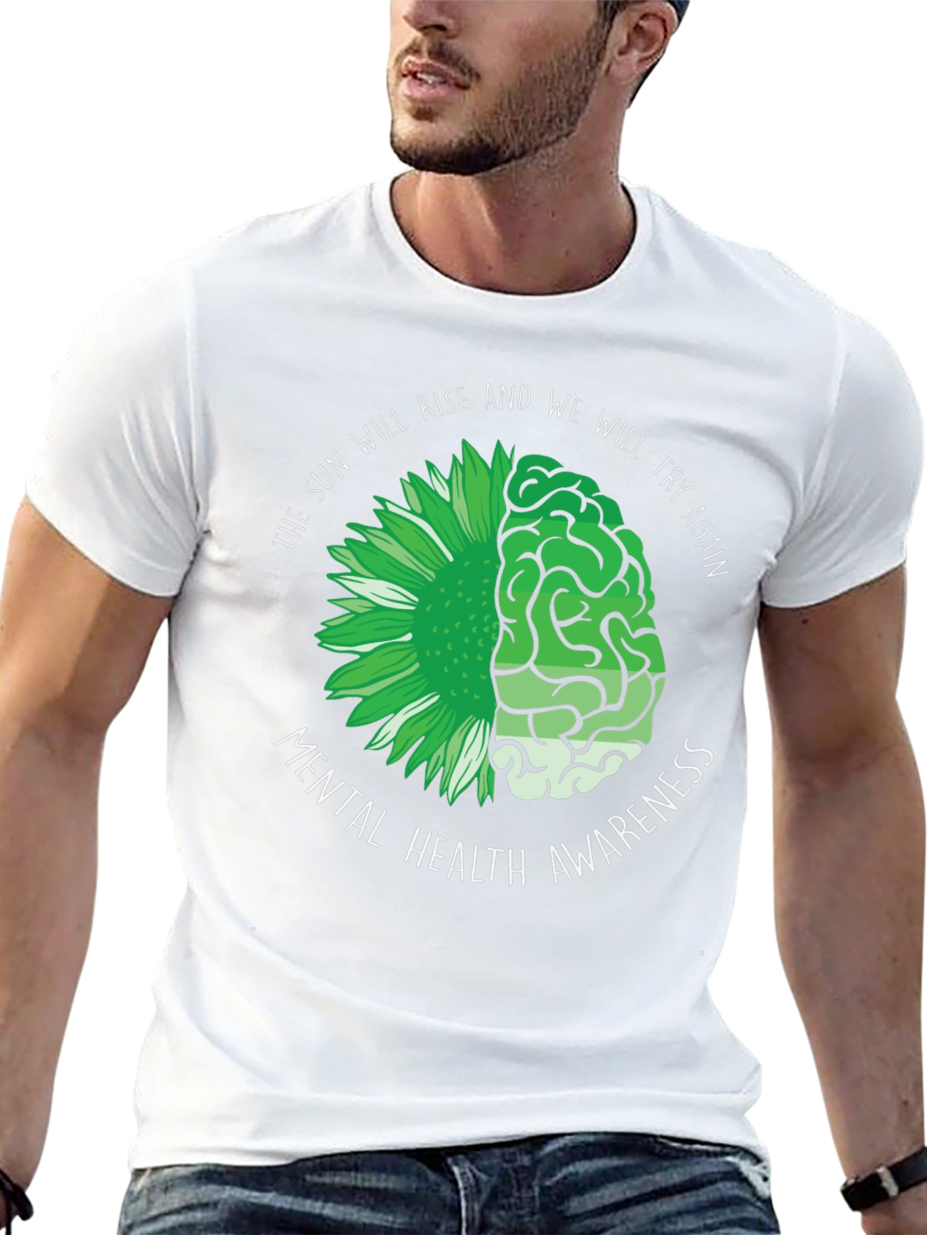 Mental Health Awareness T-Shirt - Rise & Try Again