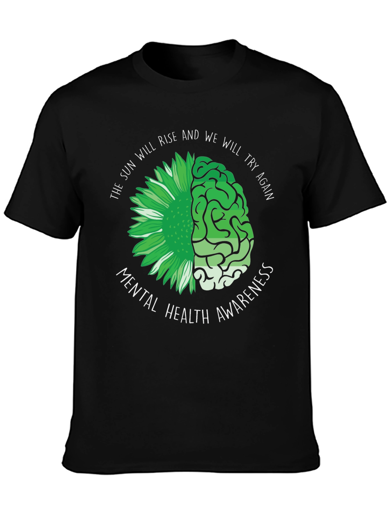Mental Health Awareness T-Shirt - Rise & Try Again