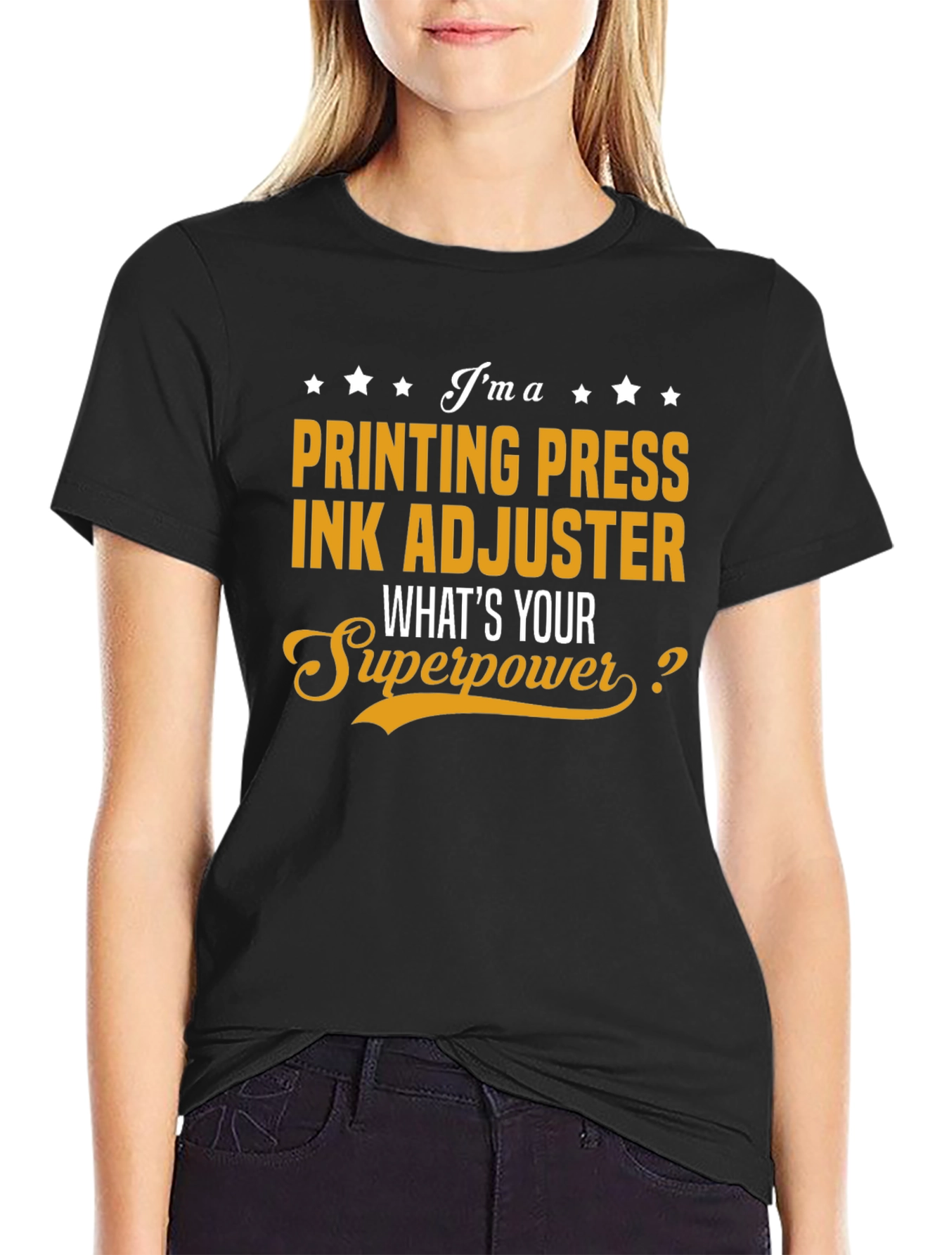 Printing Press Ink Adjuster T-Shirt Superpower Job Gift