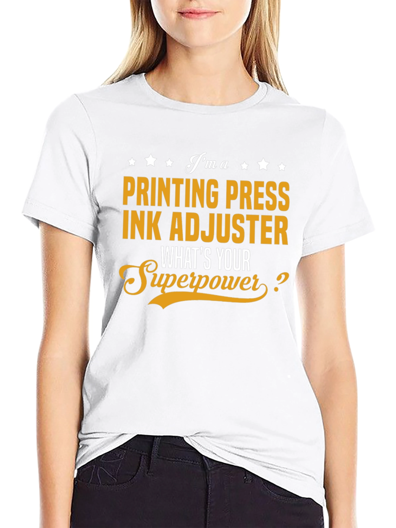Printing Press Ink Adjuster T-Shirt Superpower Job Gift