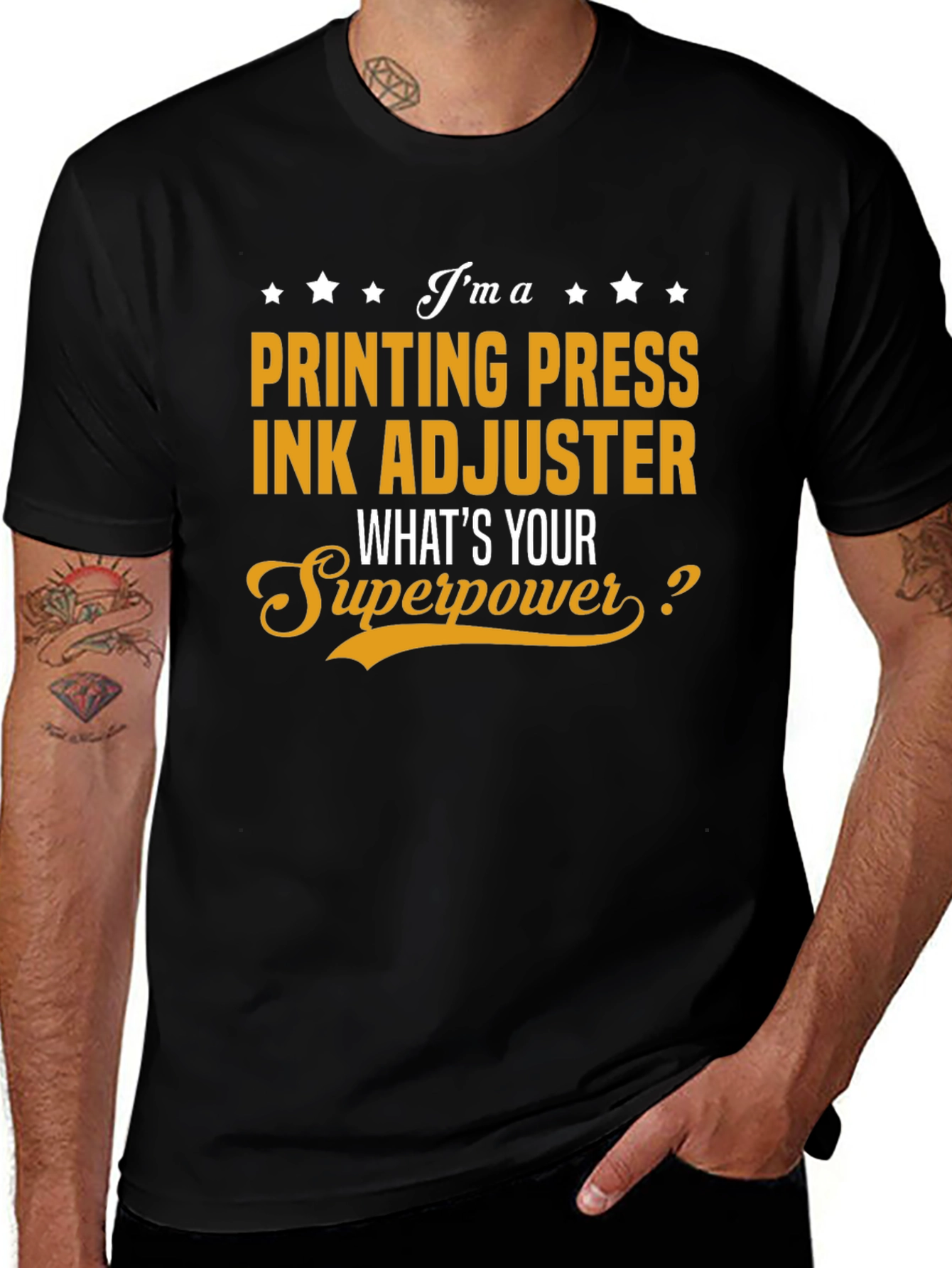 Printing Press Ink Adjuster T-Shirt Superpower Job Gift