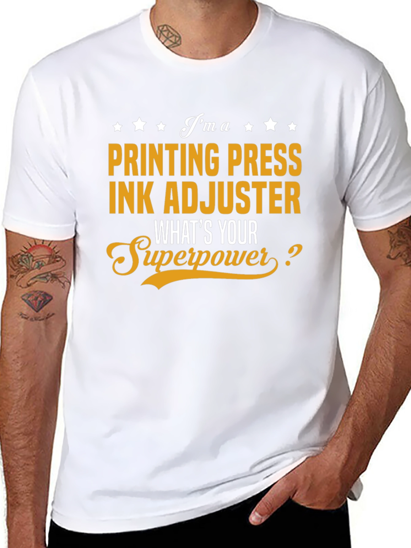 Printing Press Ink Adjuster T-Shirt Superpower Job Gift