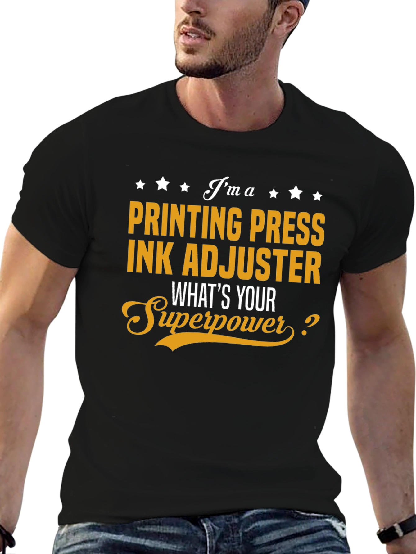 Printing Press Ink Adjuster T-Shirt Superpower Job Gift