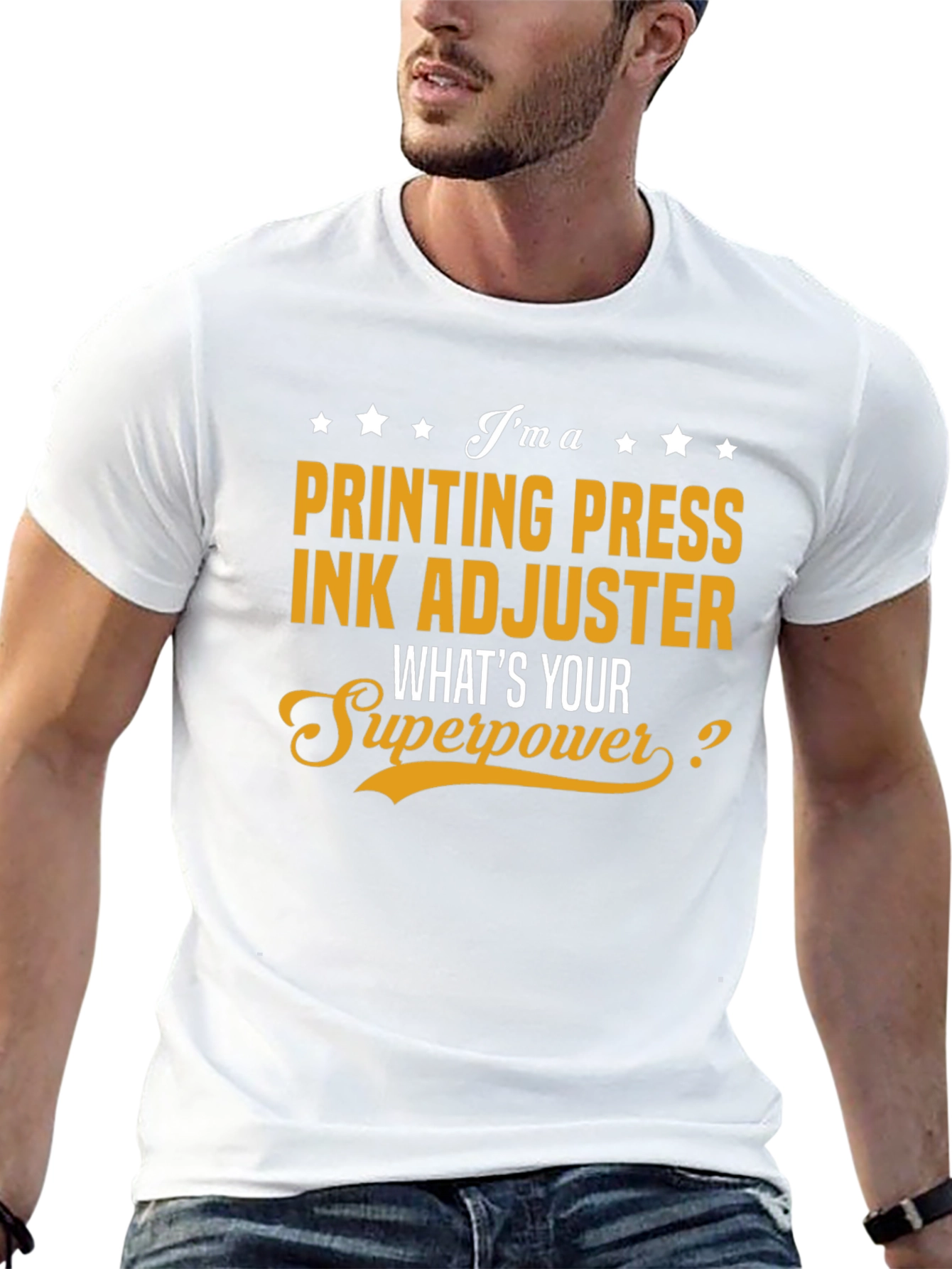 Printing Press Ink Adjuster T-Shirt Superpower Job Gift