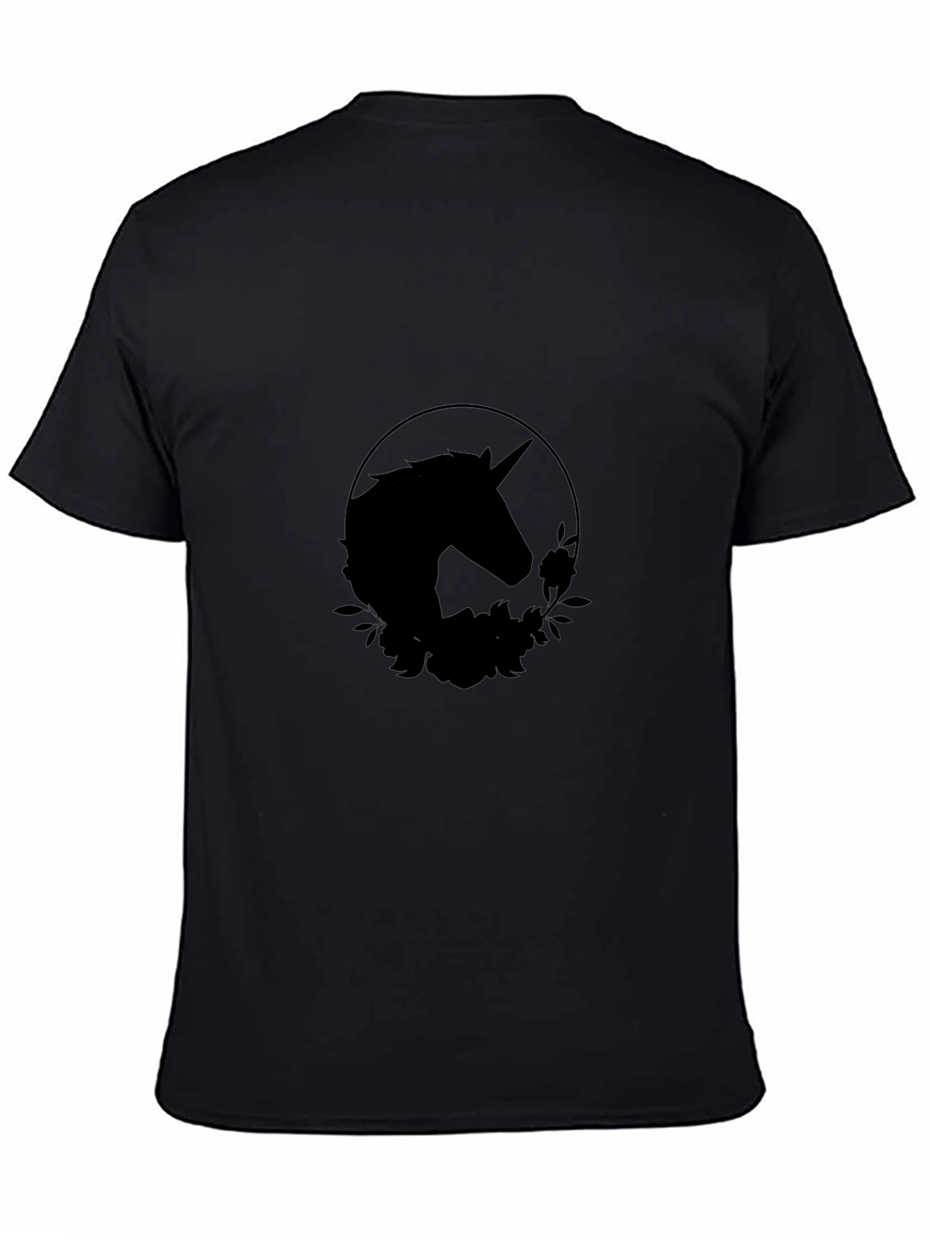 Unicorn Silhouette Black T-Shirt