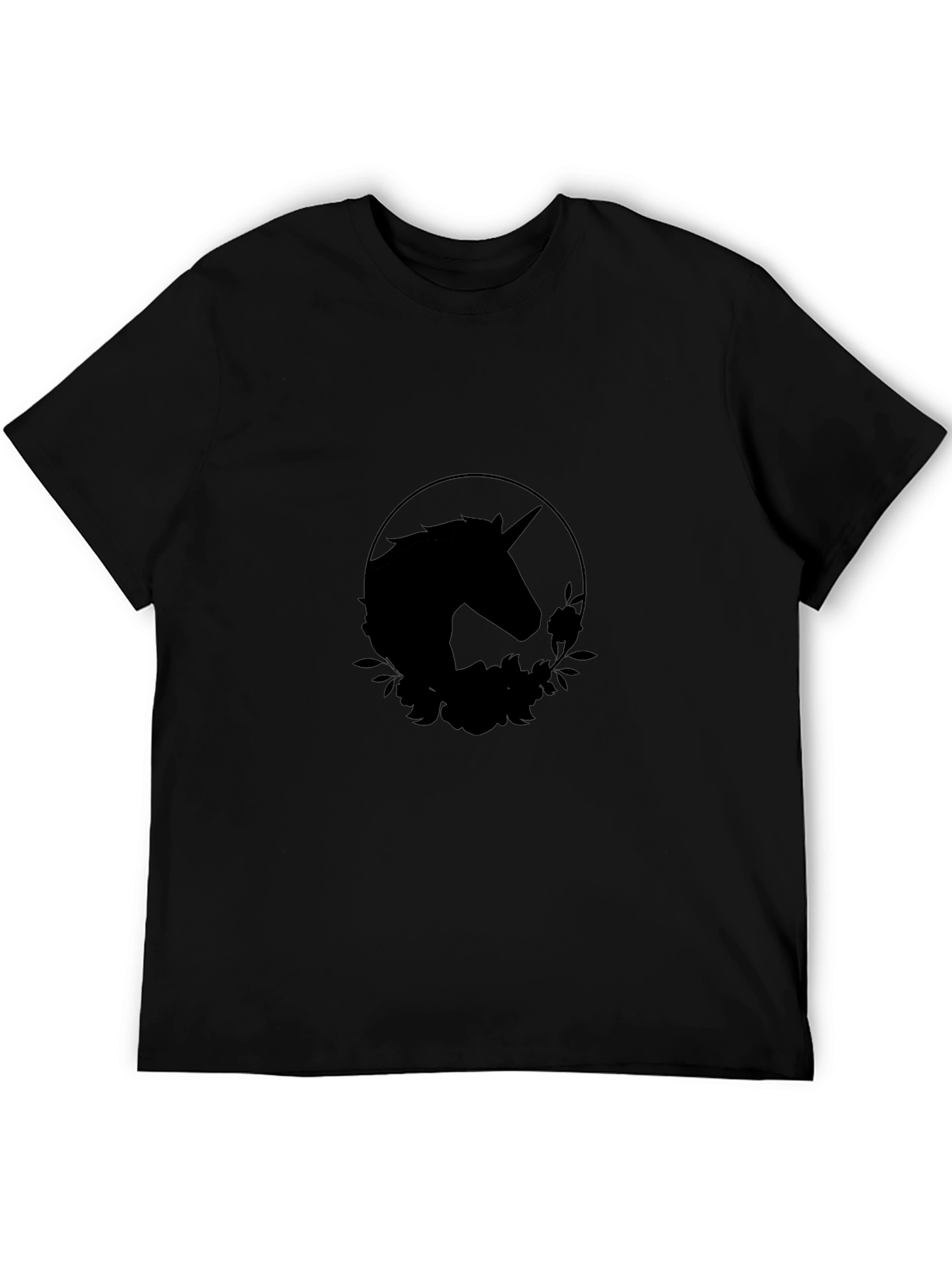 Unicorn Silhouette Black T-Shirt