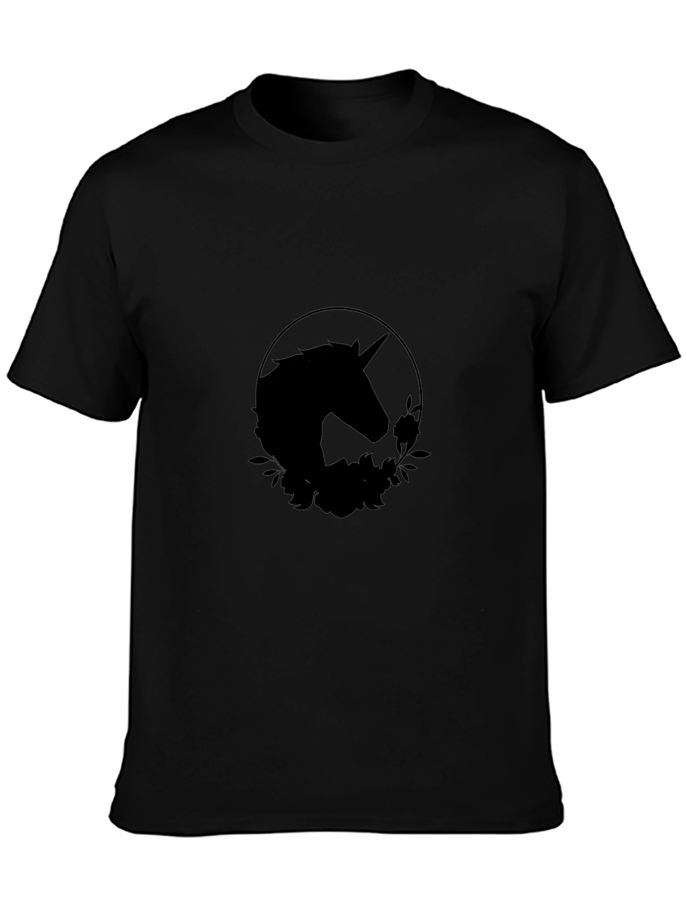 Unicorn Silhouette Black T-Shirt