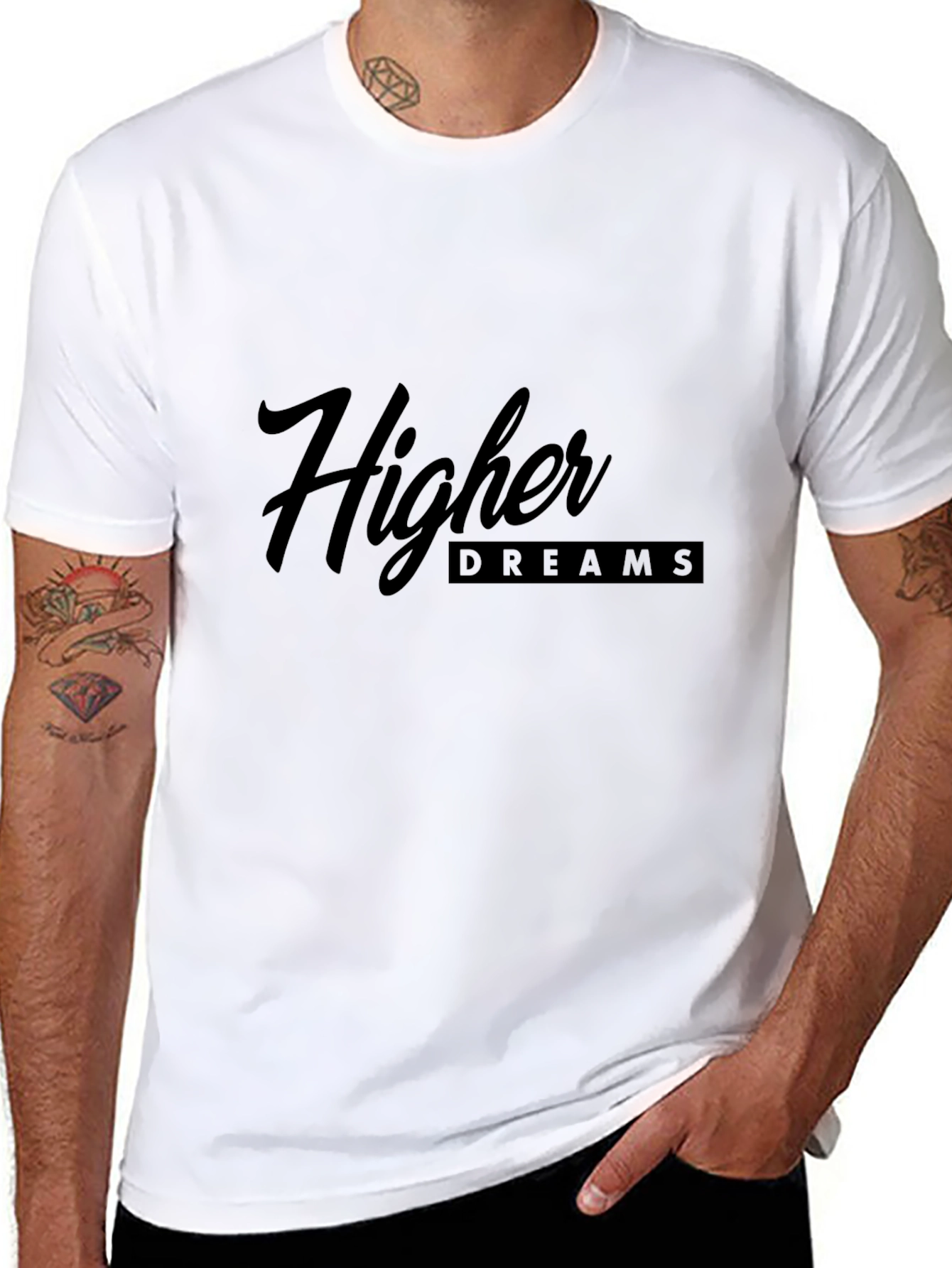 Higher Dreams Black Graphic Tee