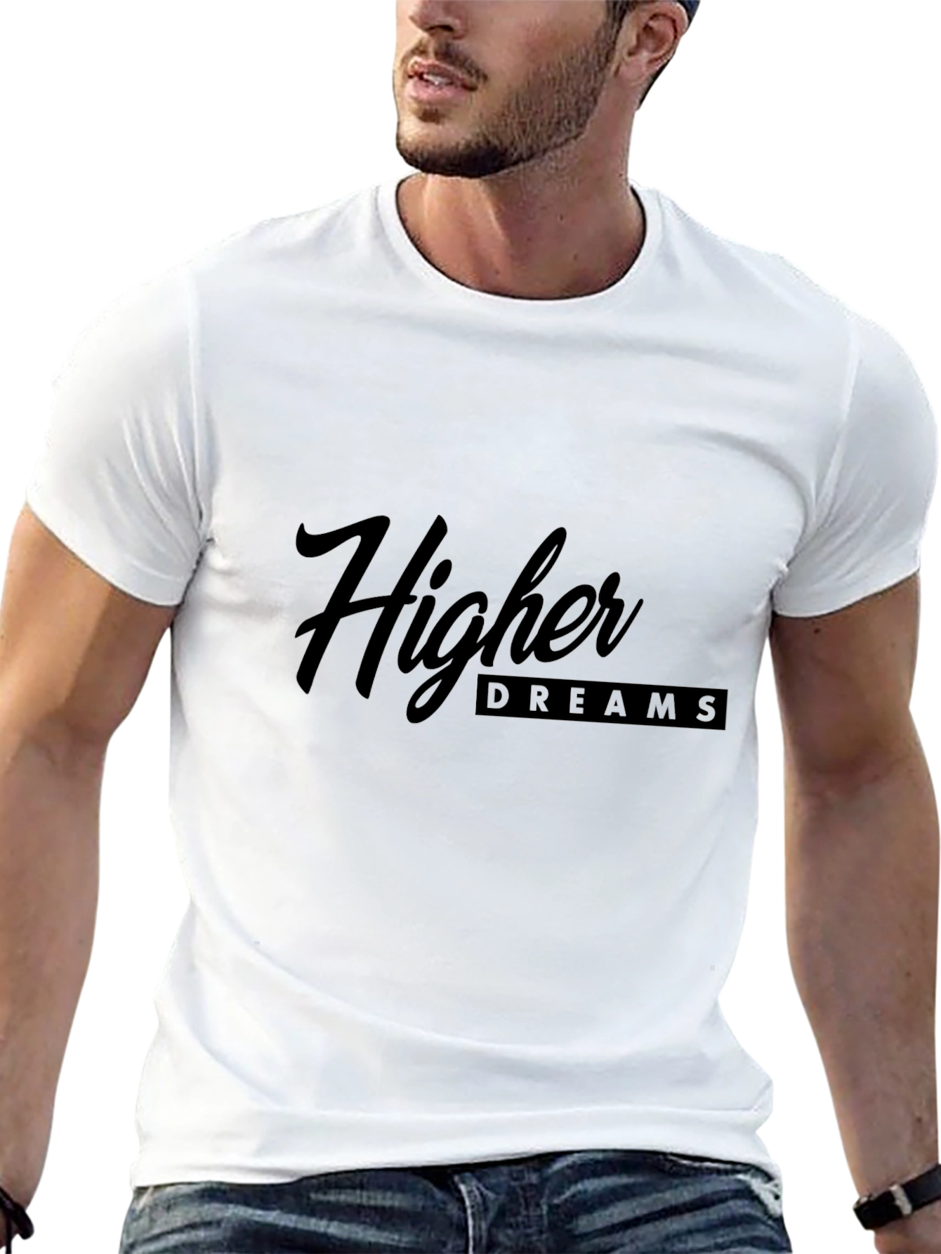 Higher Dreams Black Graphic Tee