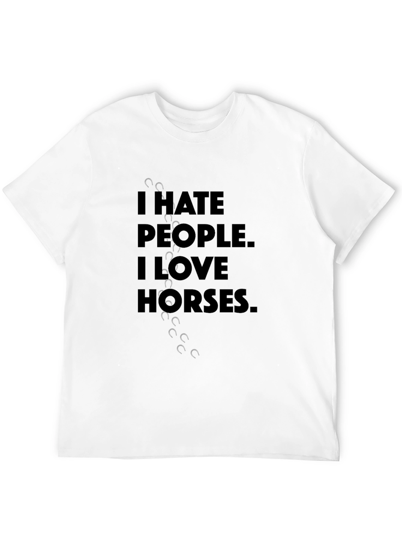 I Hate People I Love Horses T-Shirt