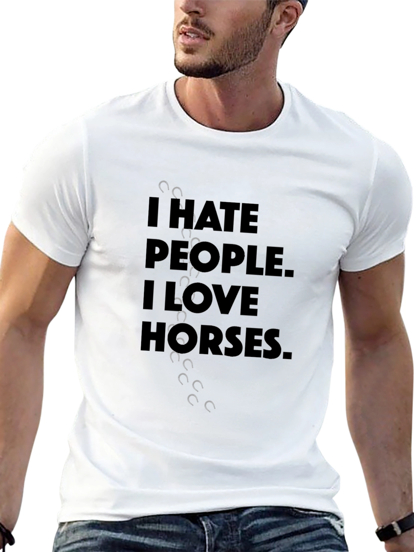 I Hate People I Love Horses T-Shirt