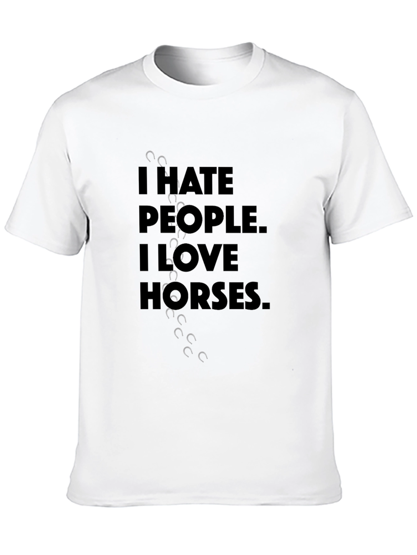 I Hate People I Love Horses T-Shirt