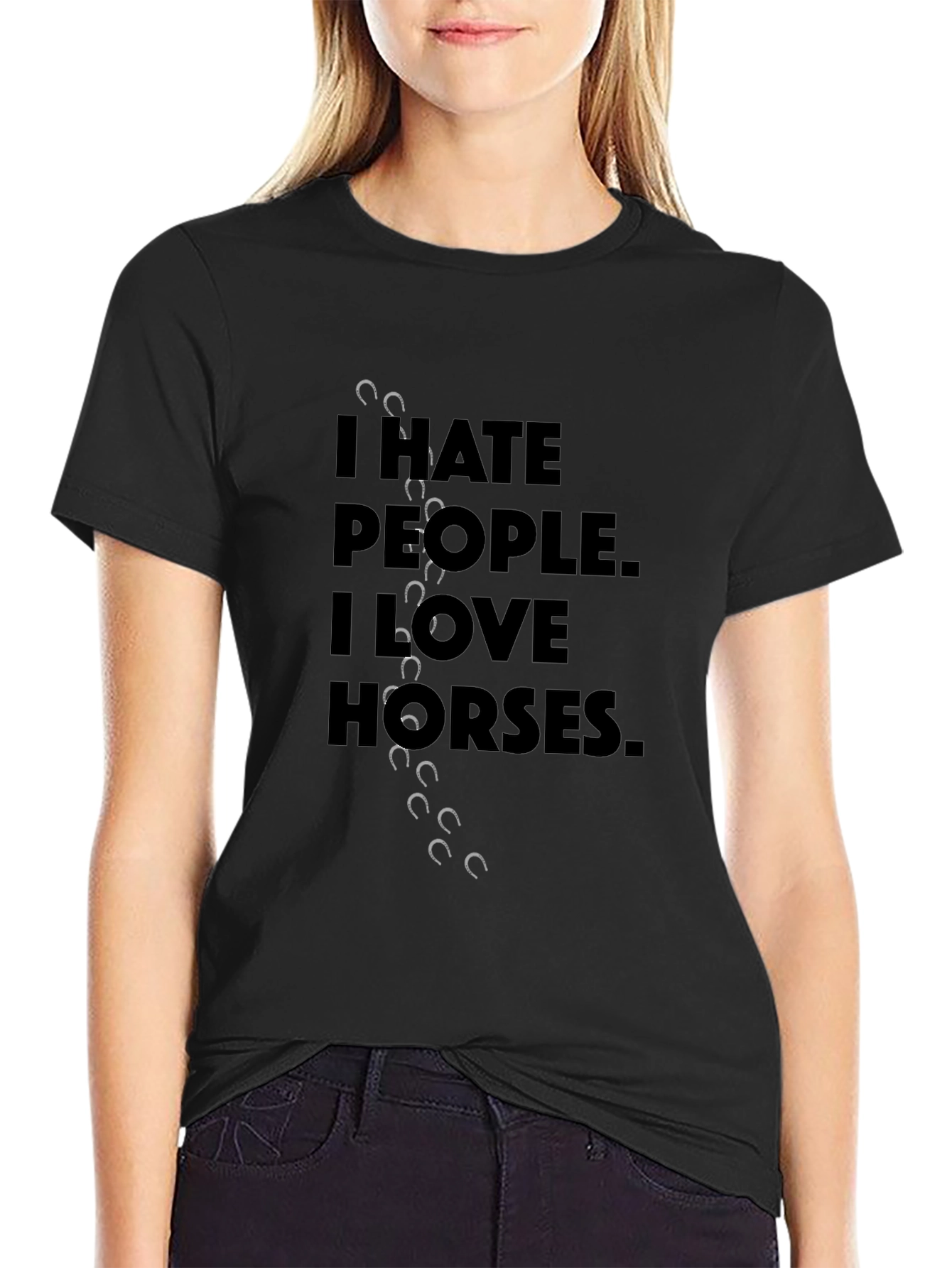 I Hate People I Love Horses T-Shirt