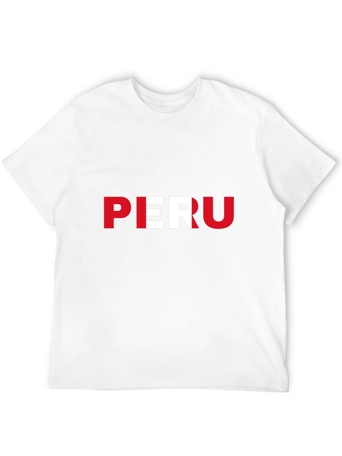 Peru Flag T-Shirt - Black Graphic Tee