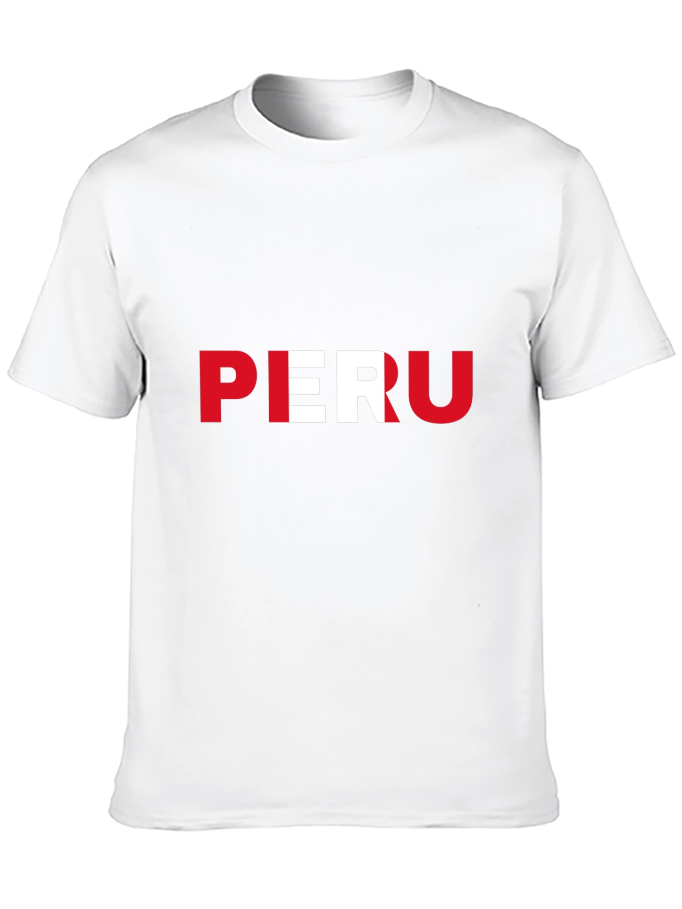 Peru Flag T-Shirt - Black Graphic Tee