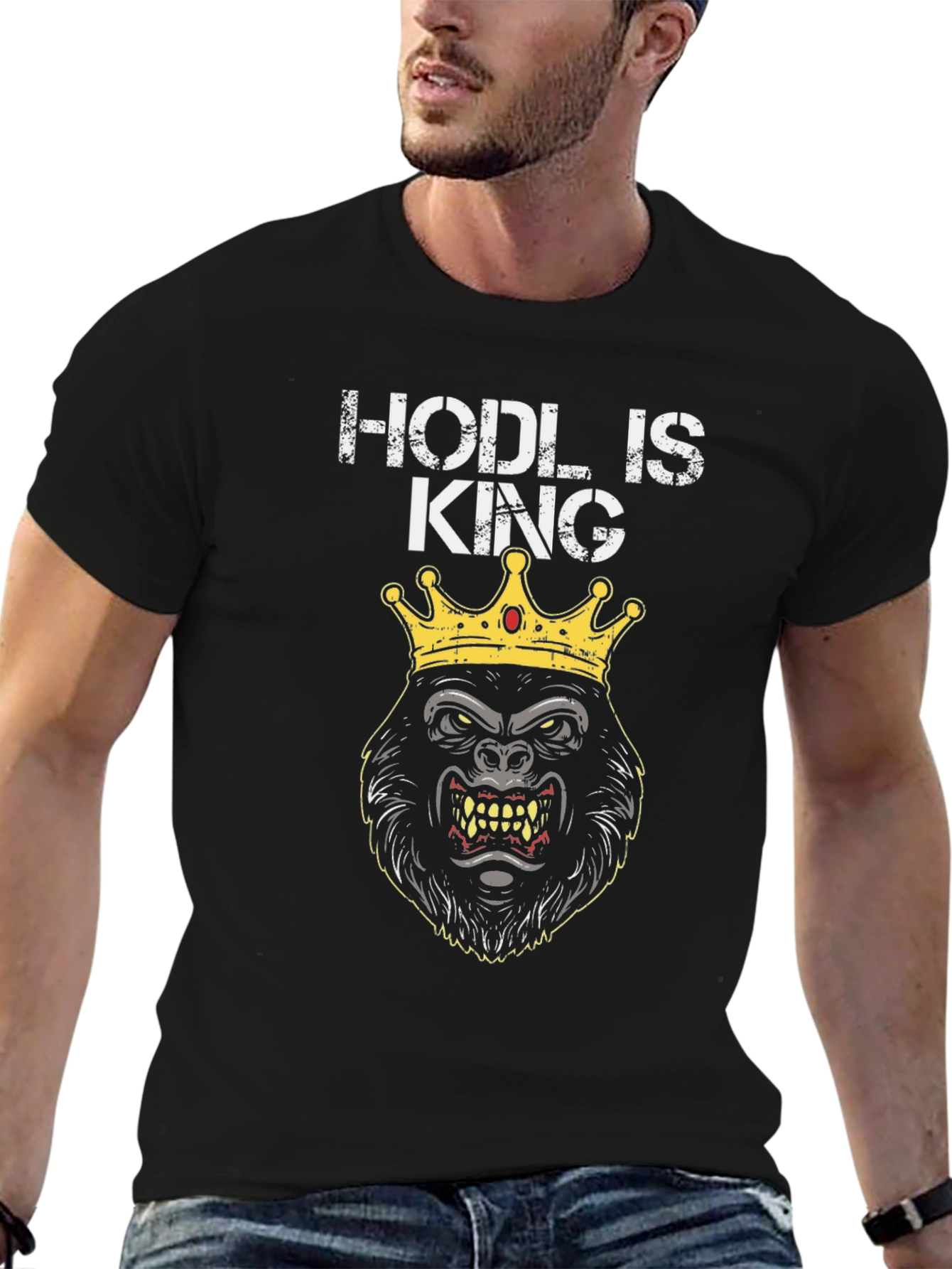 HODL is King Gorilla Graphic Tee