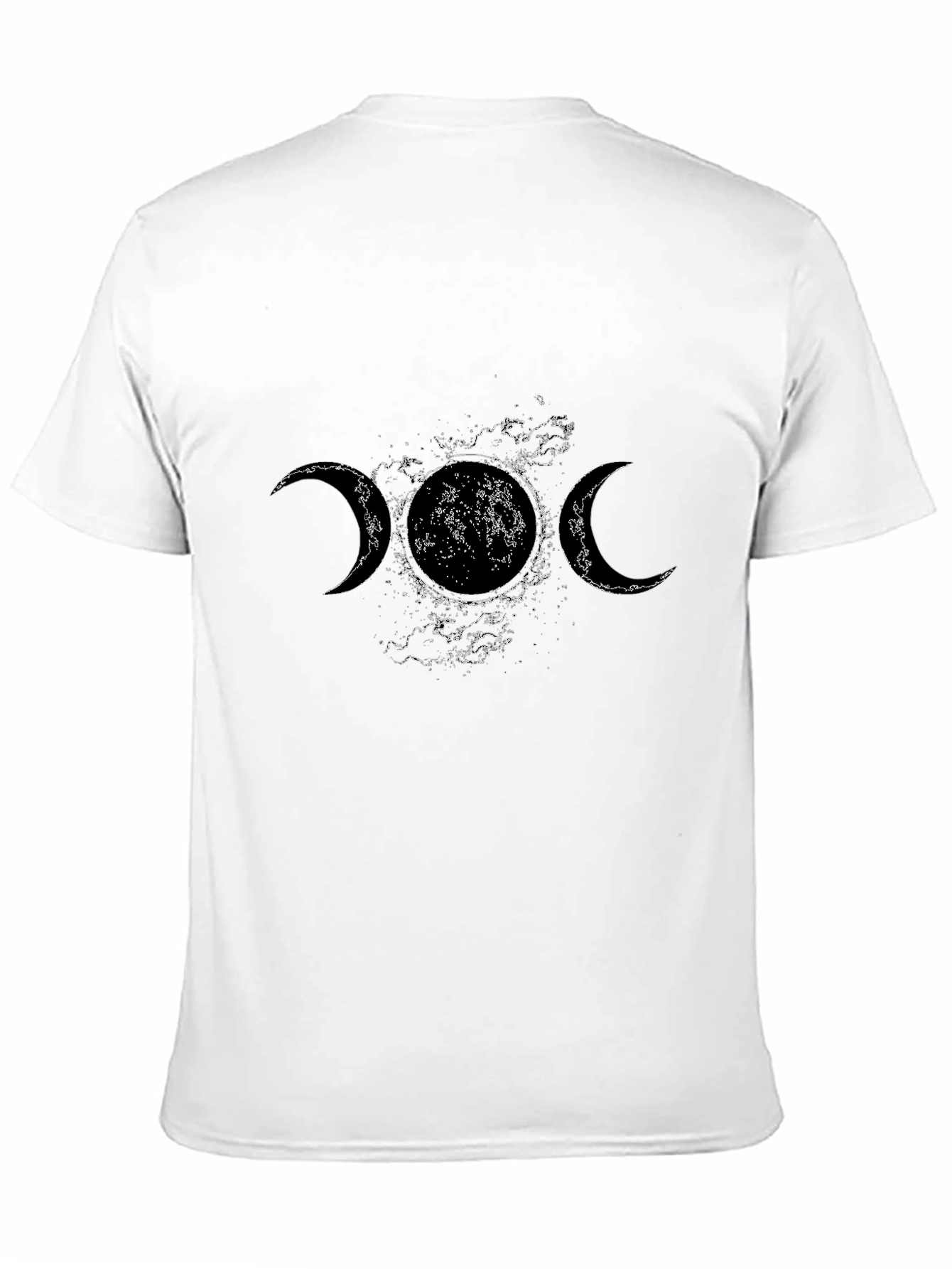 Triple Moon Goddess T-Shirt - Celestial Black Tee