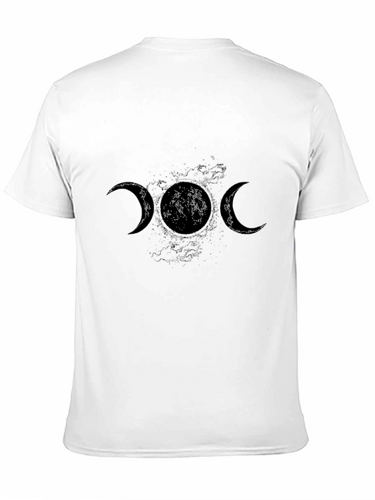 Triple Moon Goddess T-Shirt - Celestial Black Tee
