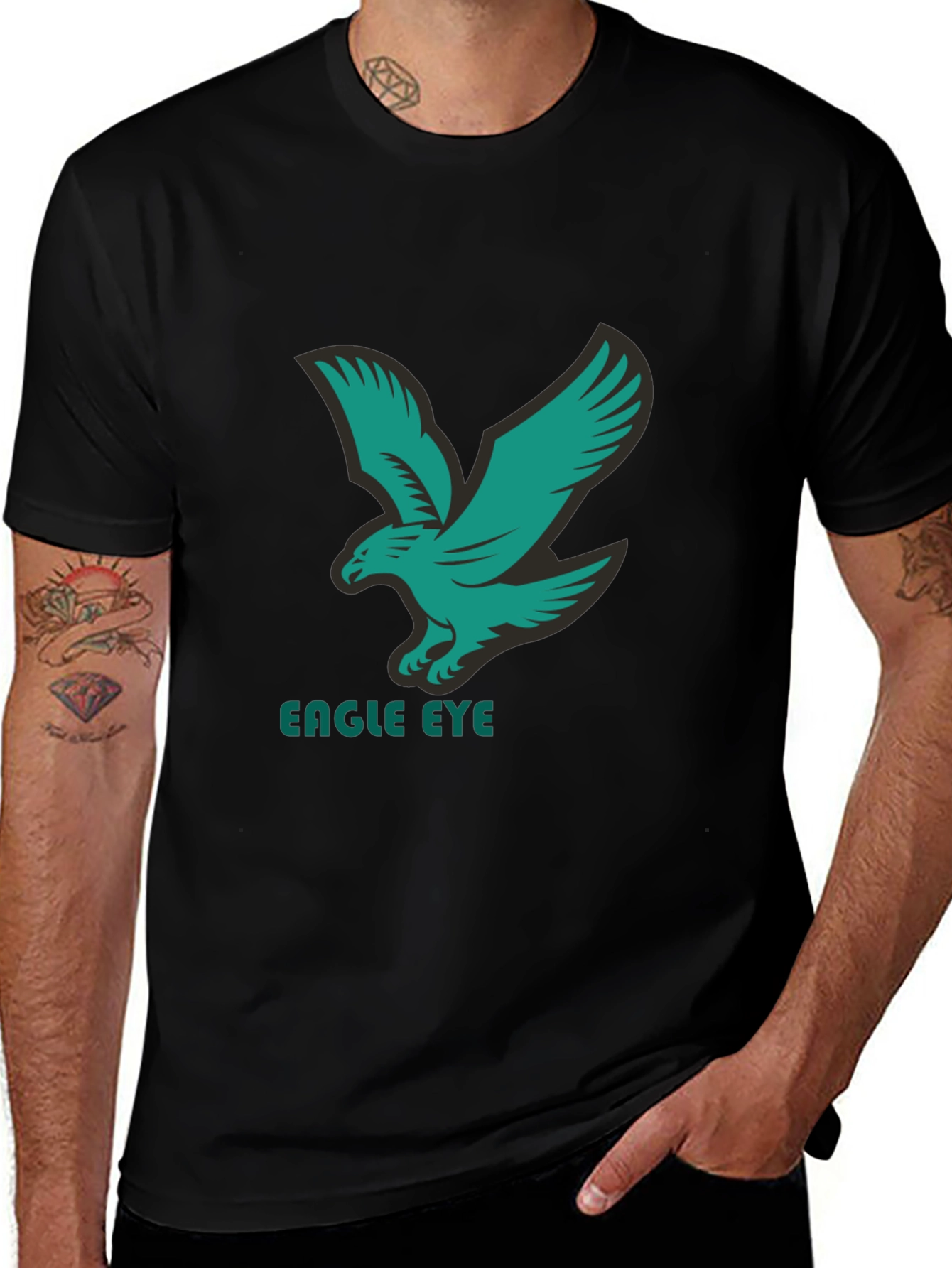 Eagle Eye Black Graphic T-Shirt