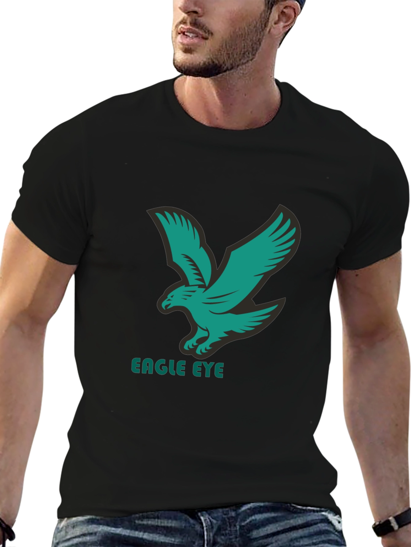 Eagle Eye Black Graphic T-Shirt