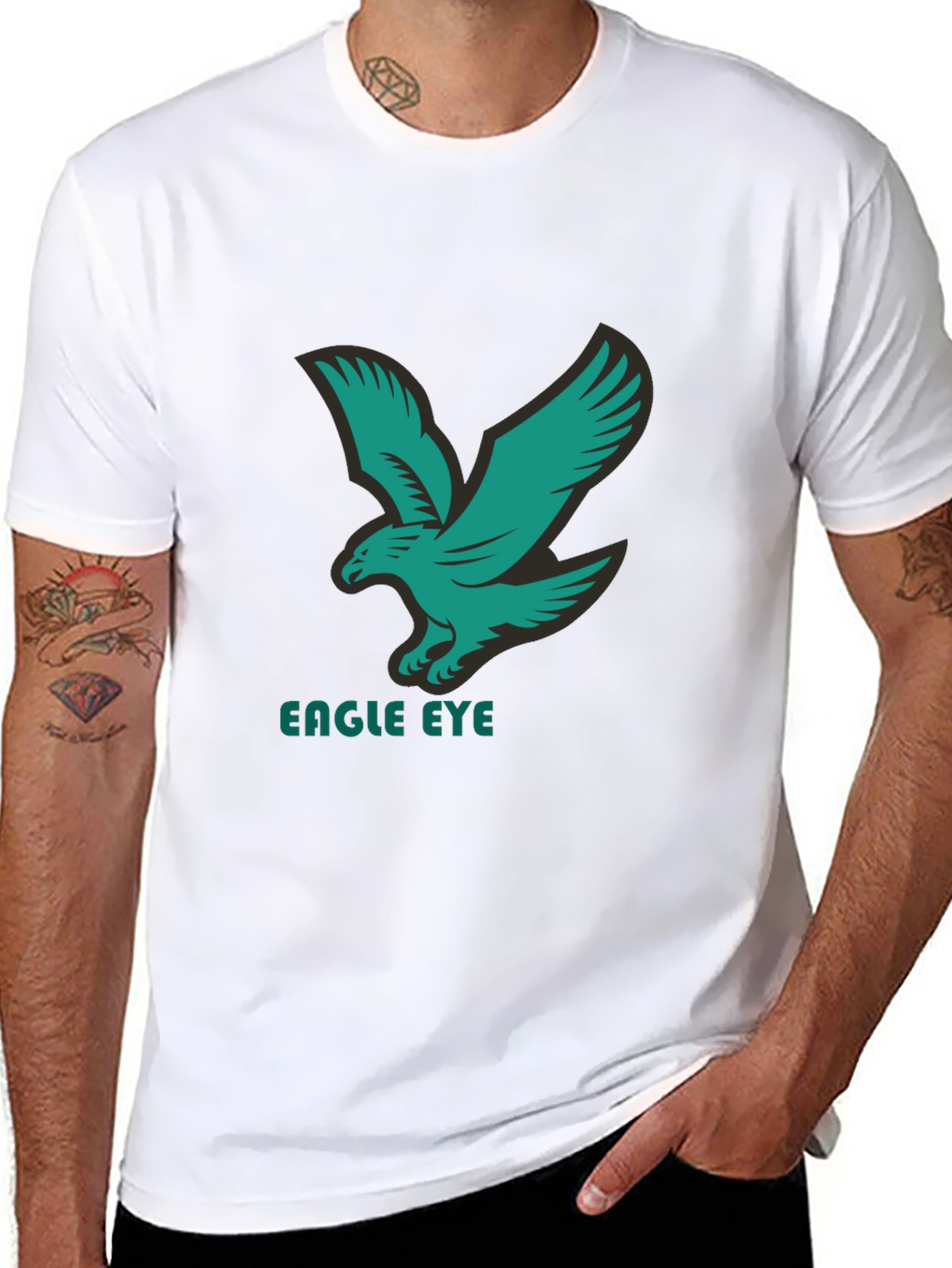 Eagle Eye Black Graphic T-Shirt