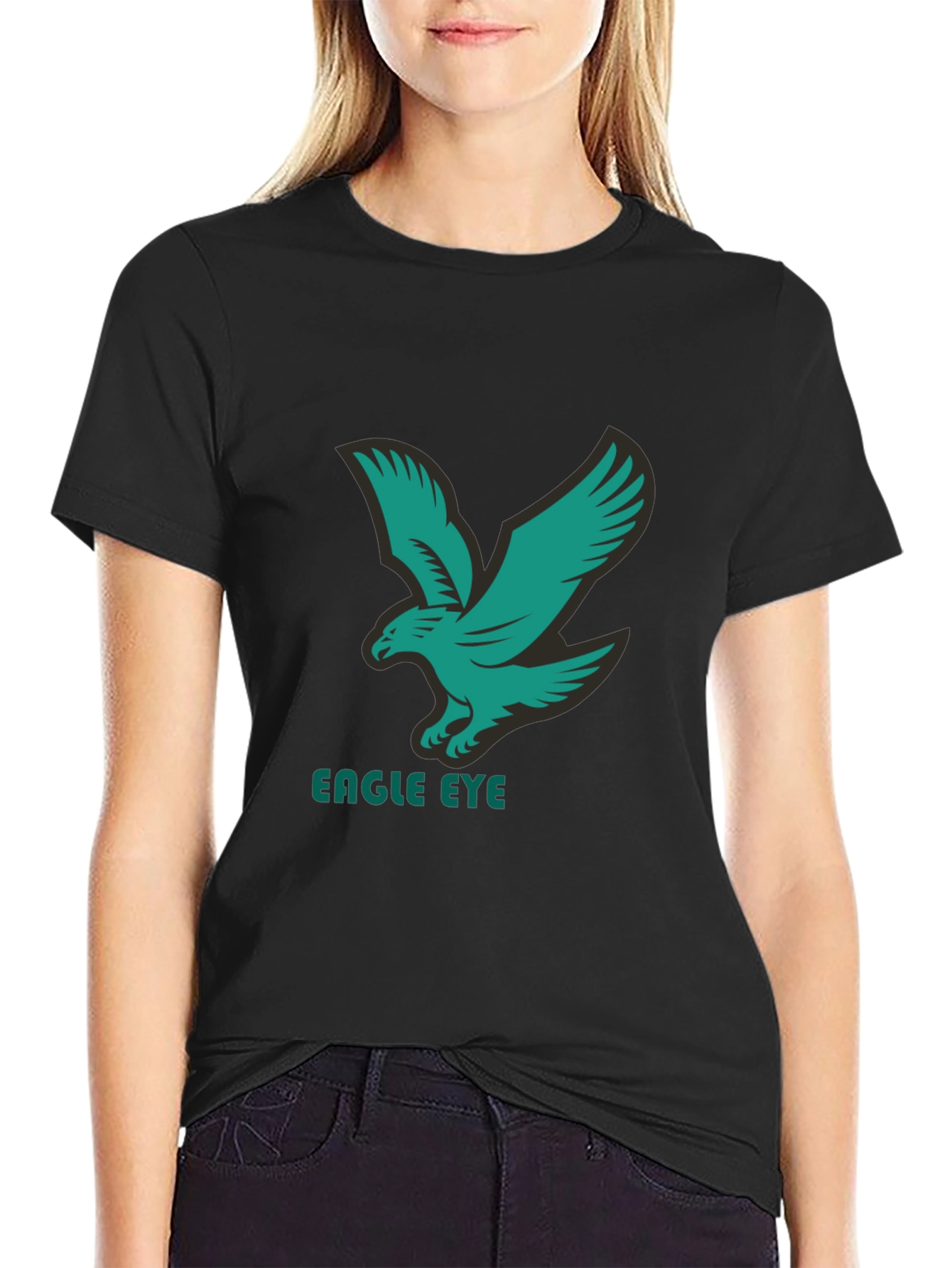 Eagle Eye Black Graphic T-Shirt