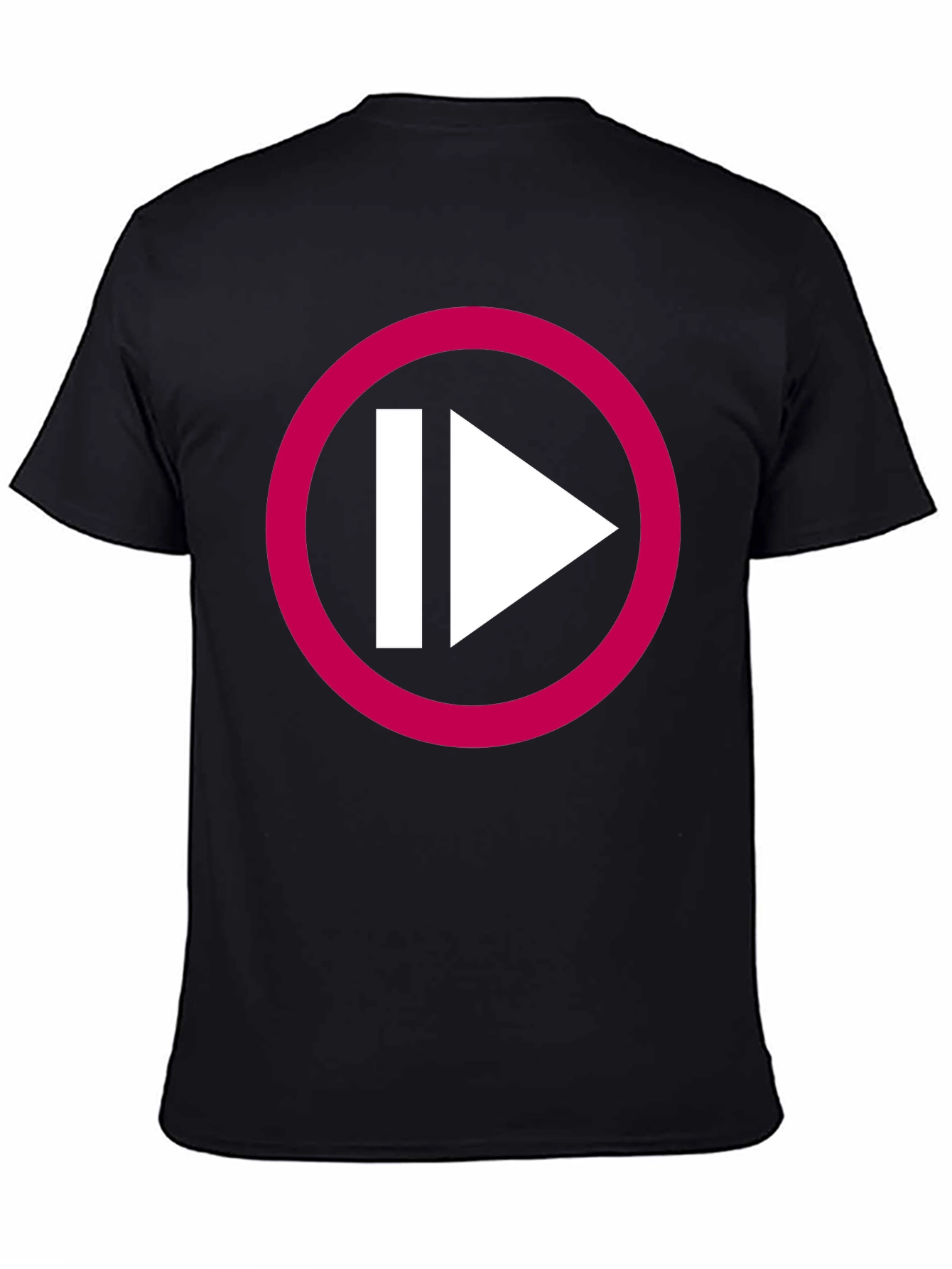 Play/Pause T-Shirt - Black Graphic Tee