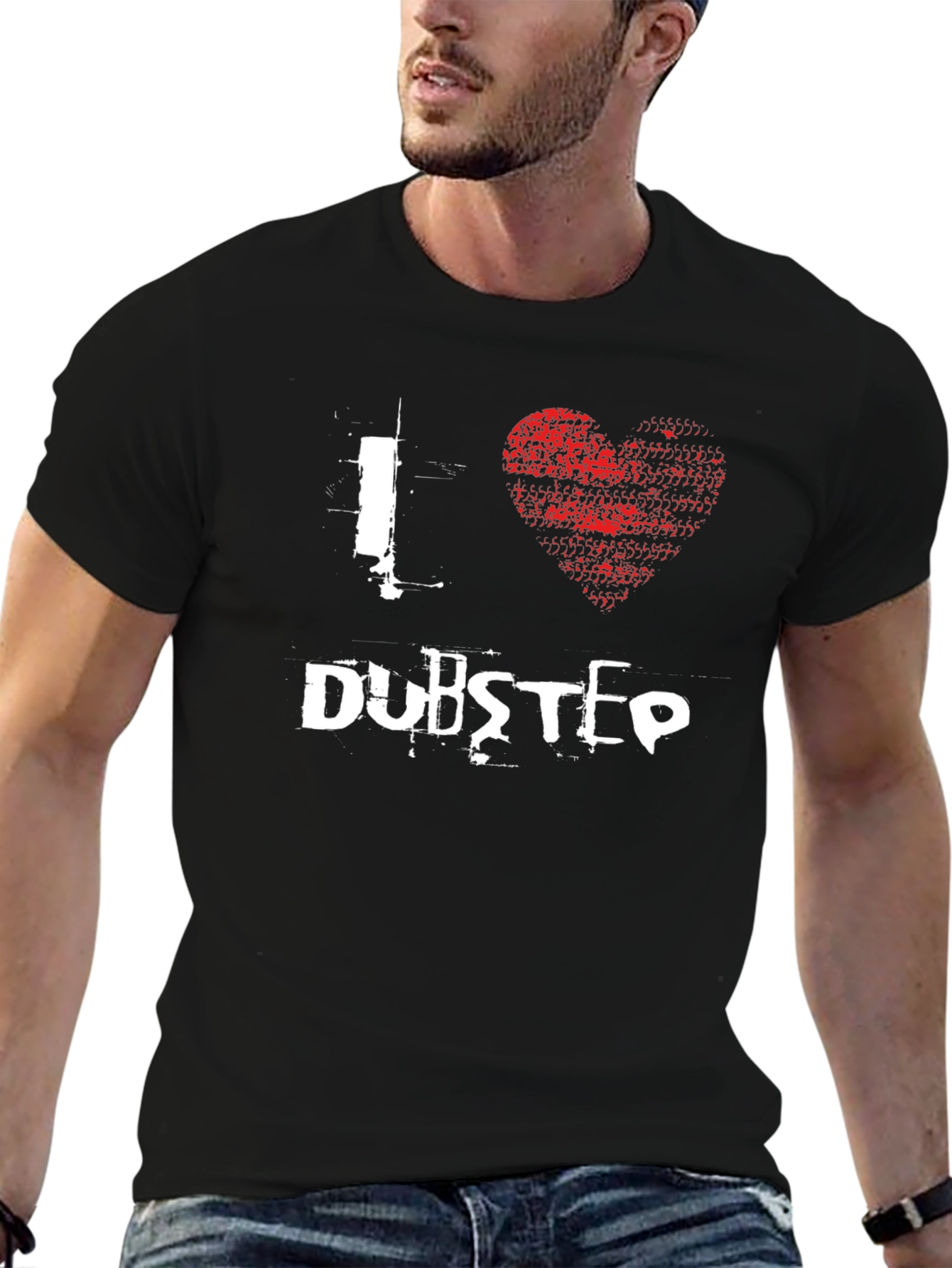 I Heart Dubstep Black T-Shirt